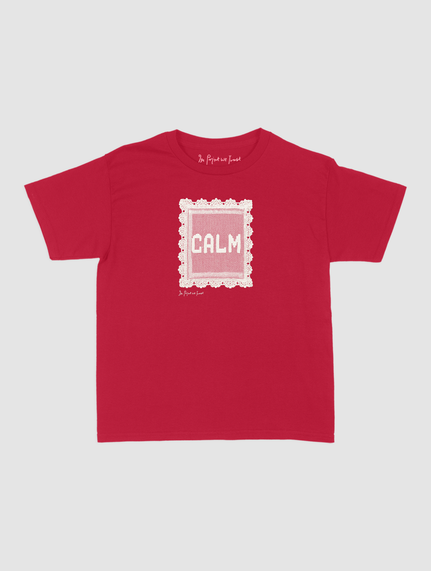 calm crochet baby tee