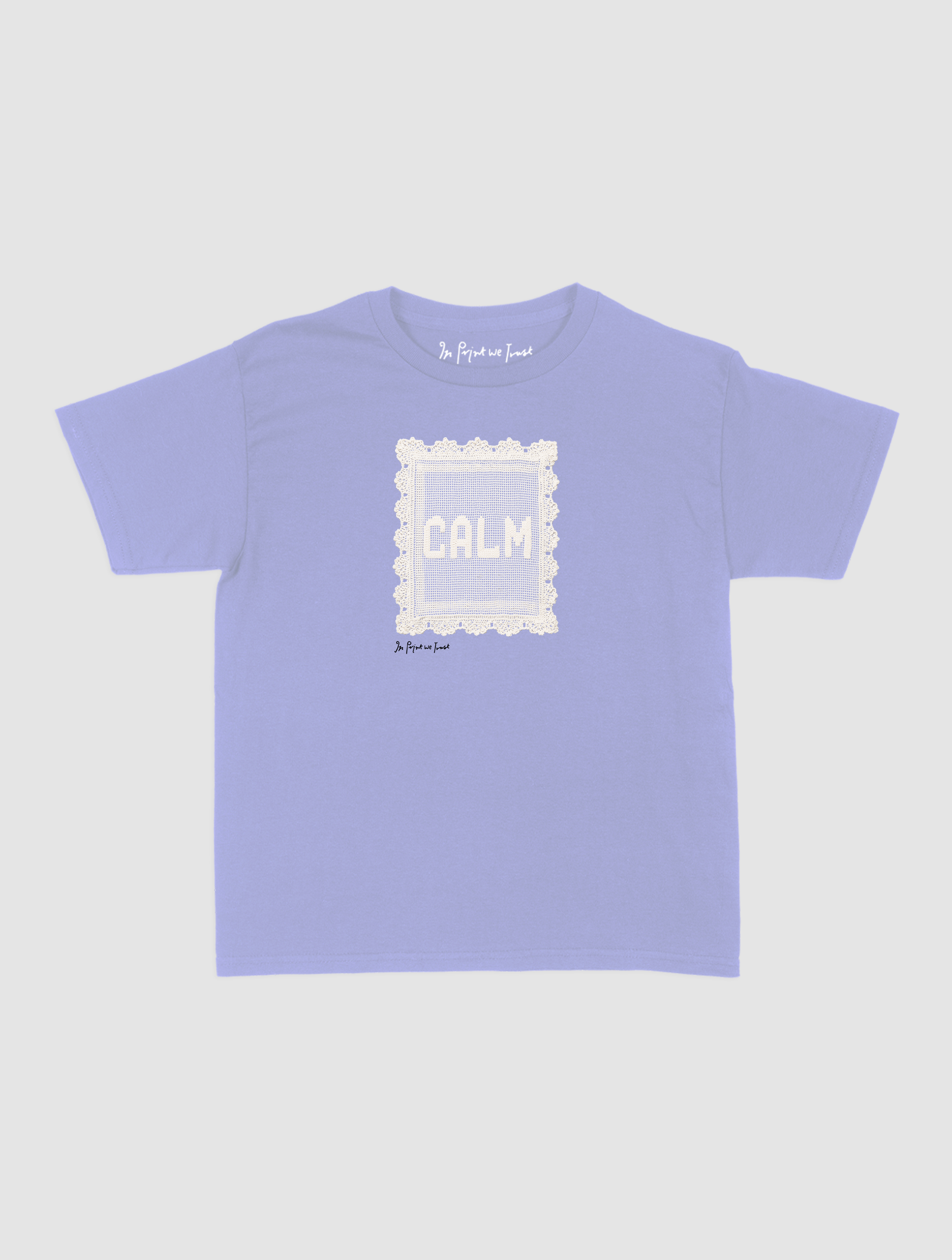 calm crochet baby tee