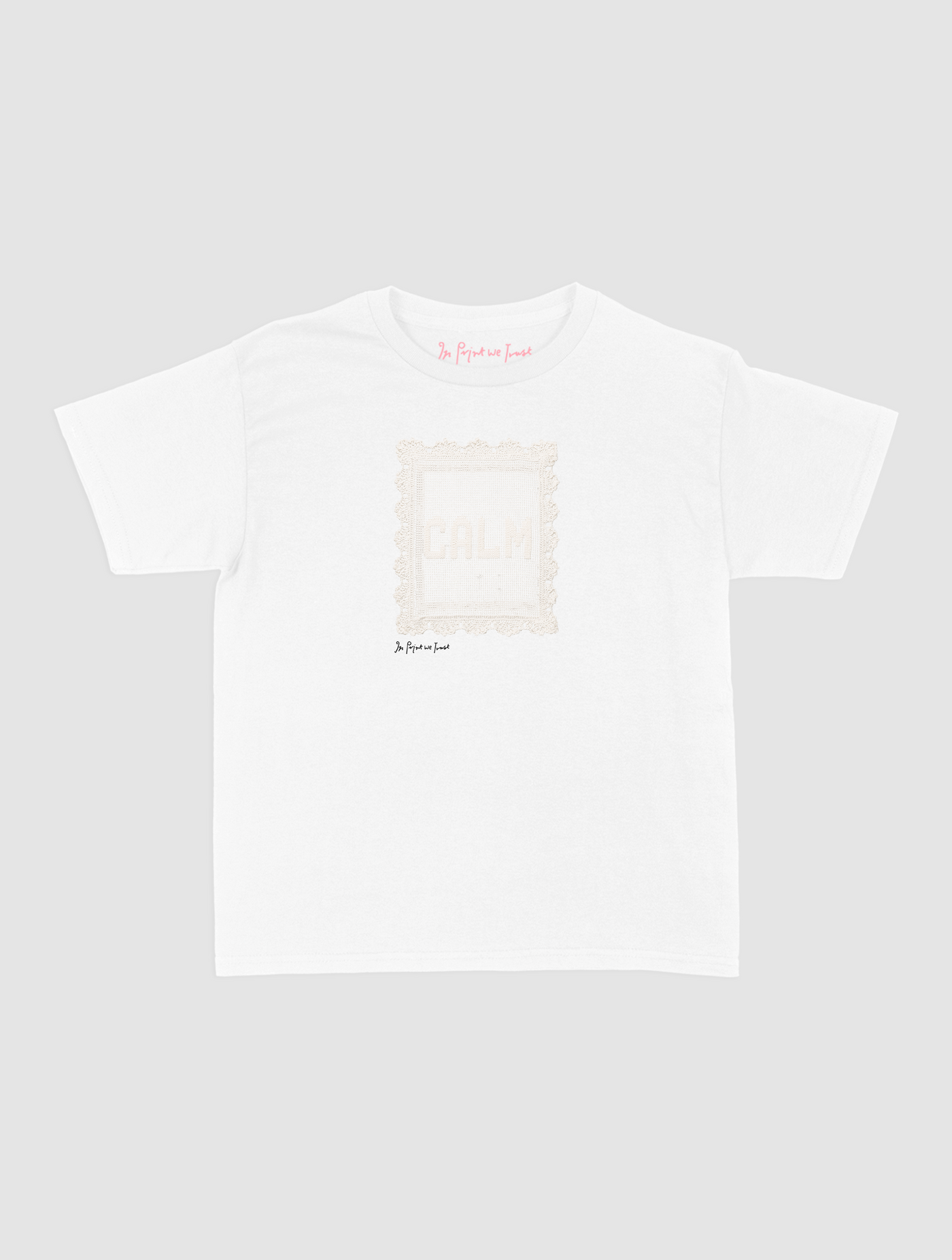 calm crochet baby tee