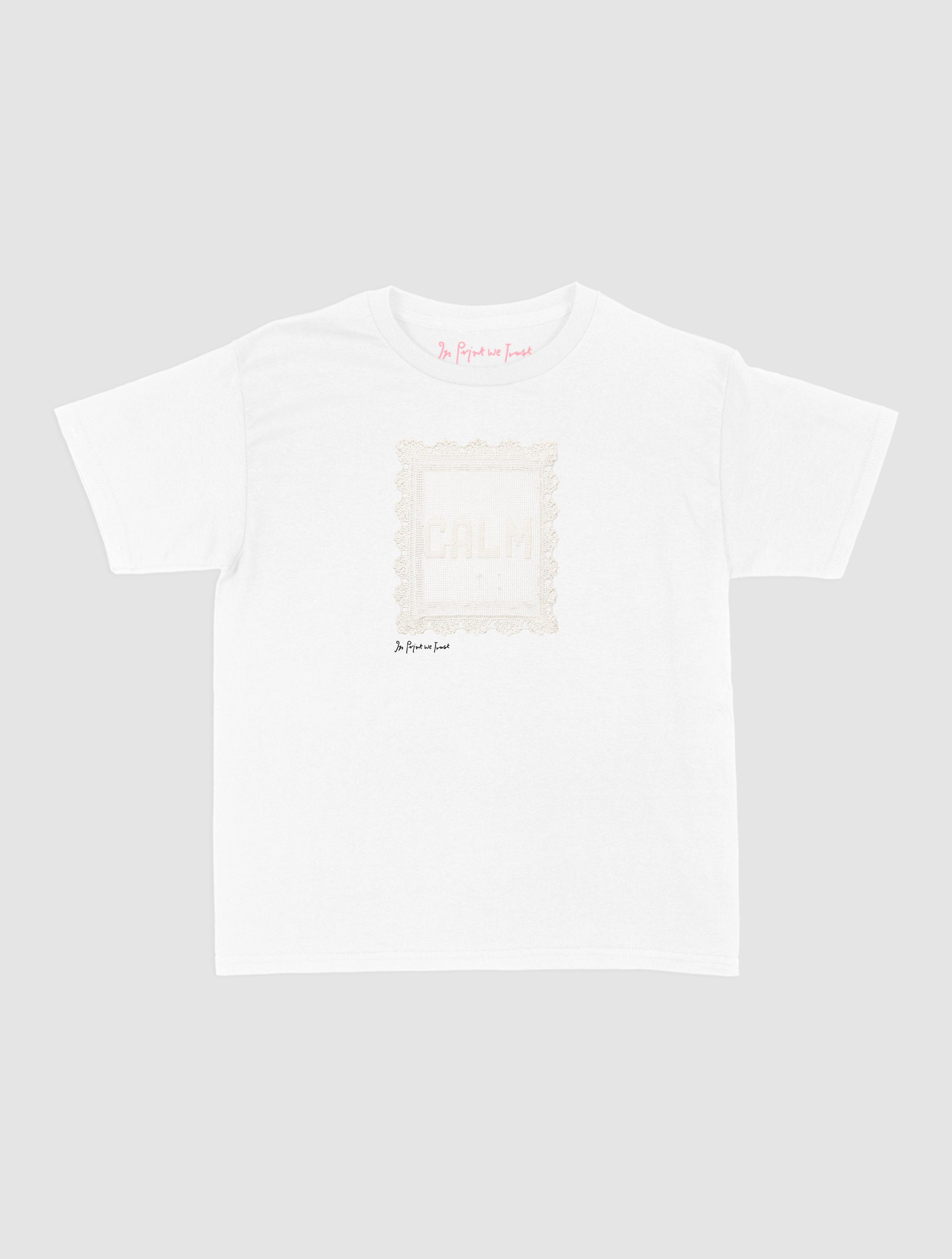 calm crochet baby tee