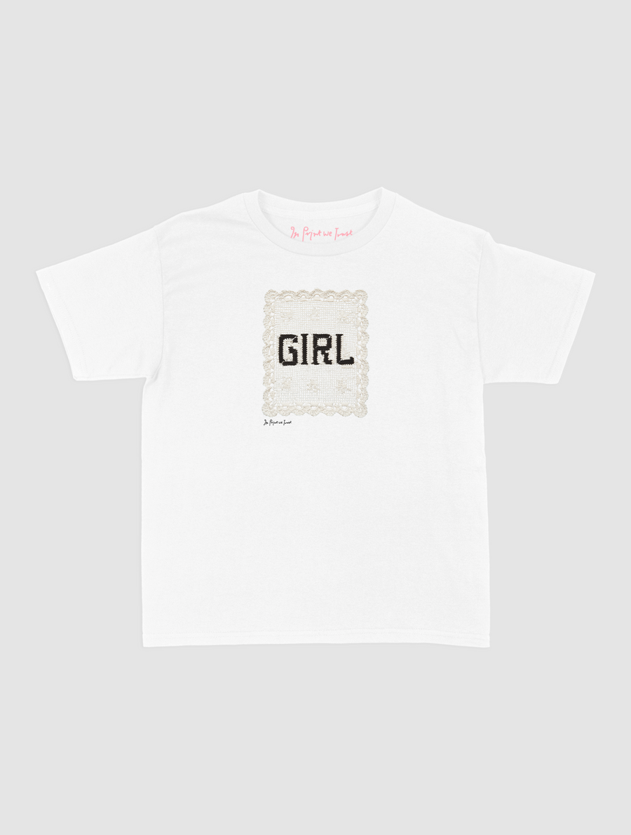 girl crochet baby tee