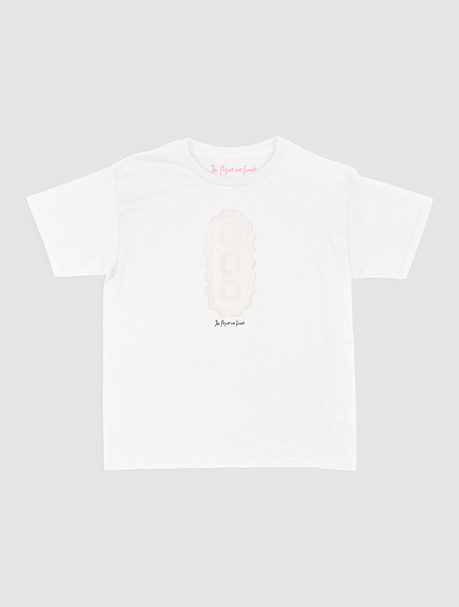 god crochet baby tee