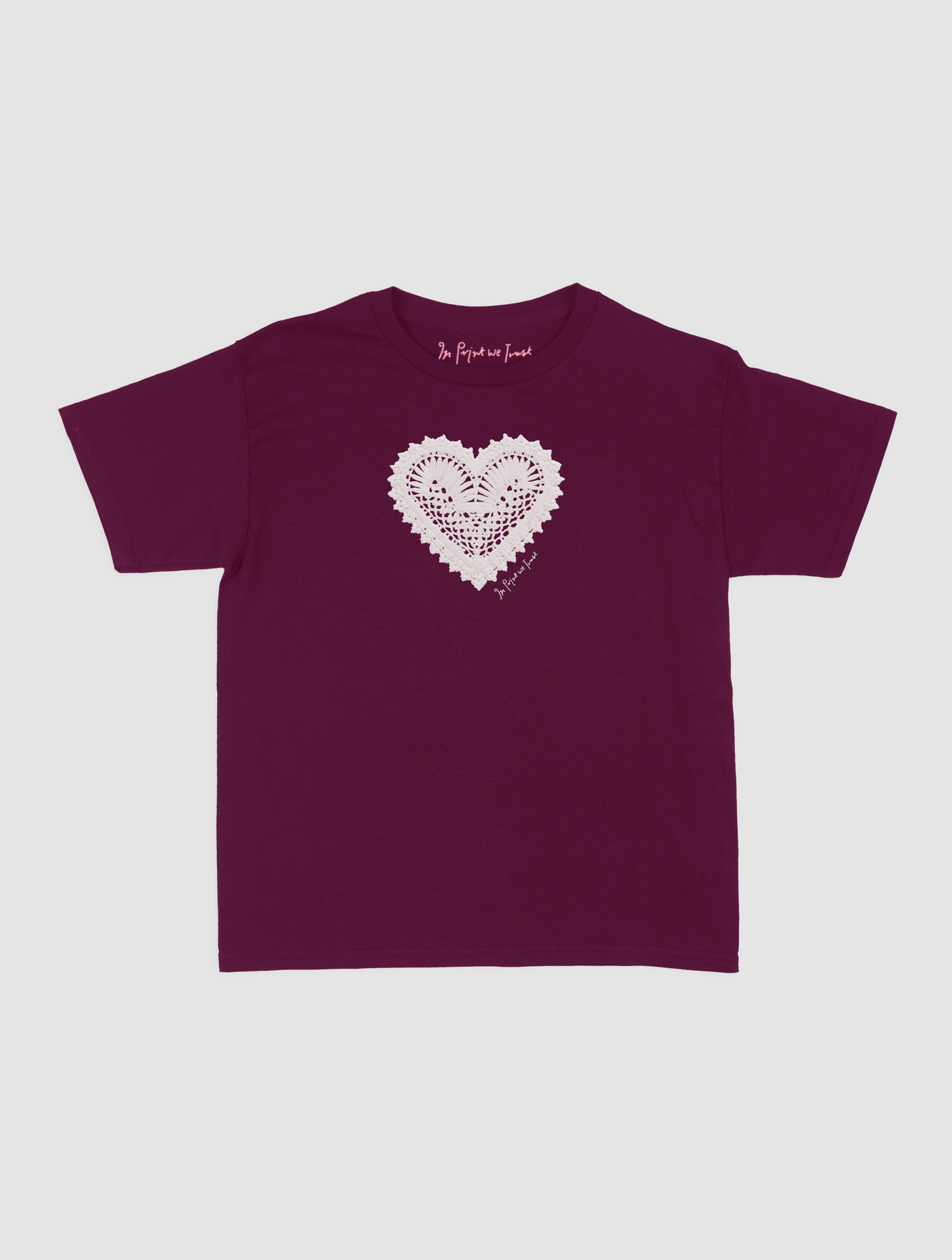 heart crochet baby tee