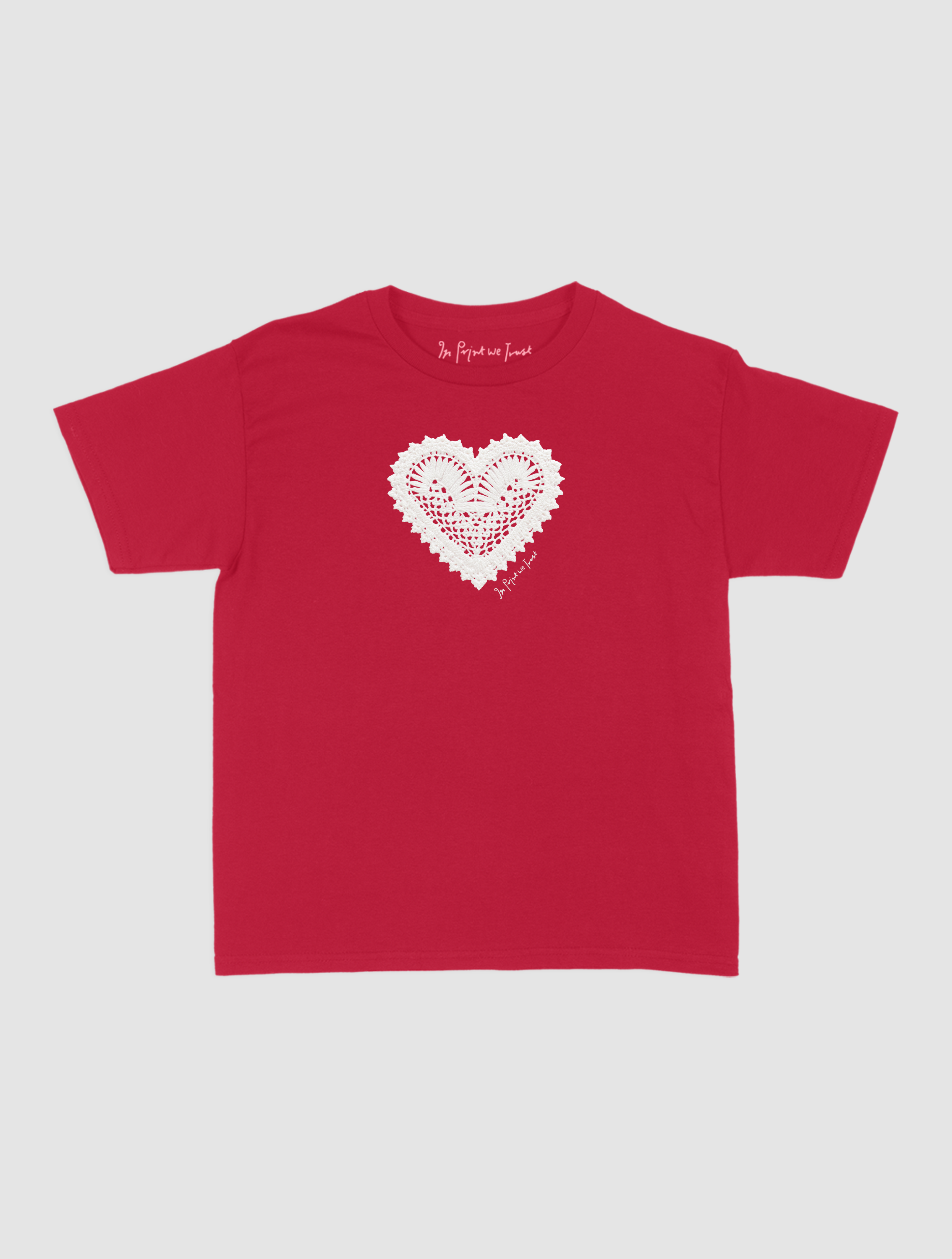 heart crochet baby tee
