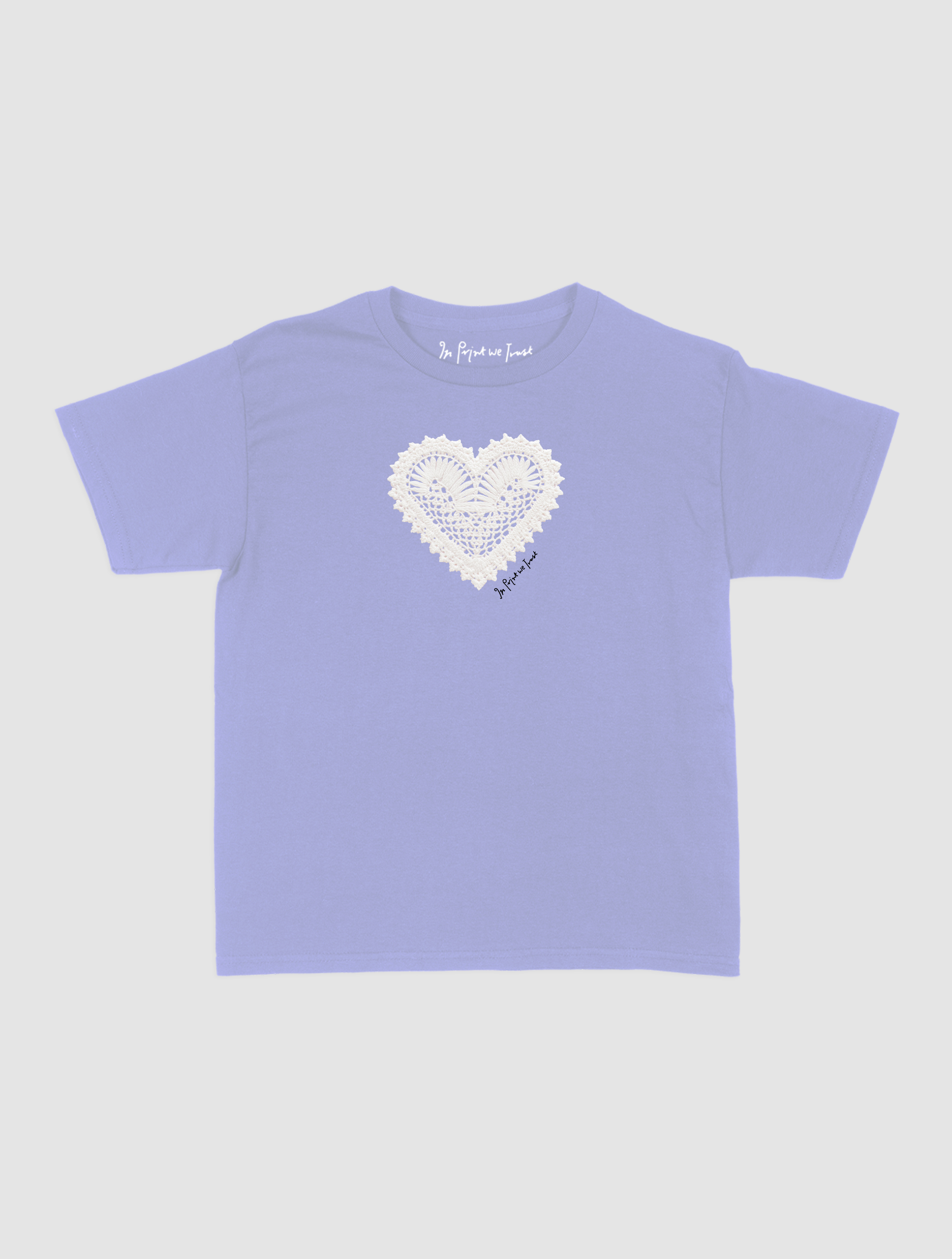 heart crochet baby tee
