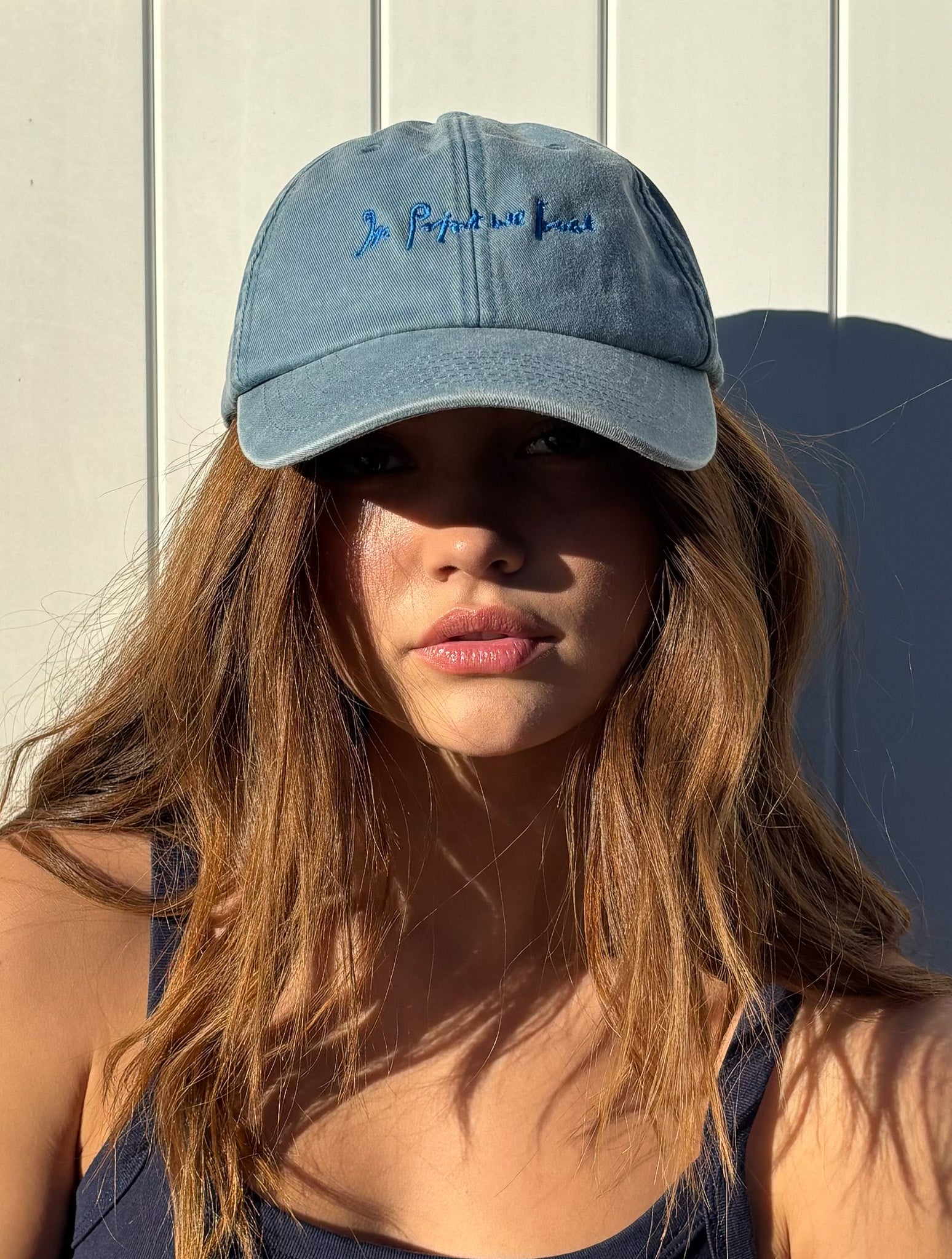 vintage denim cap