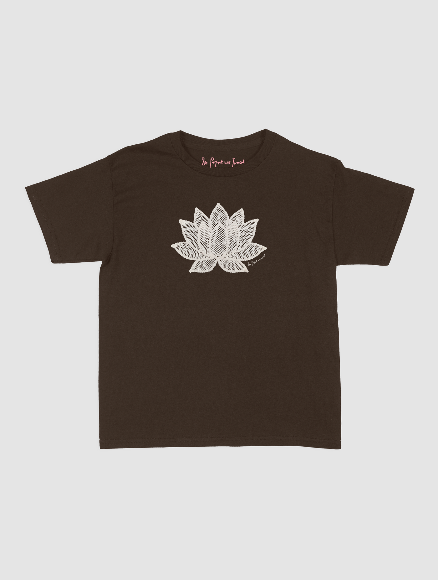 lotus crochet baby tee