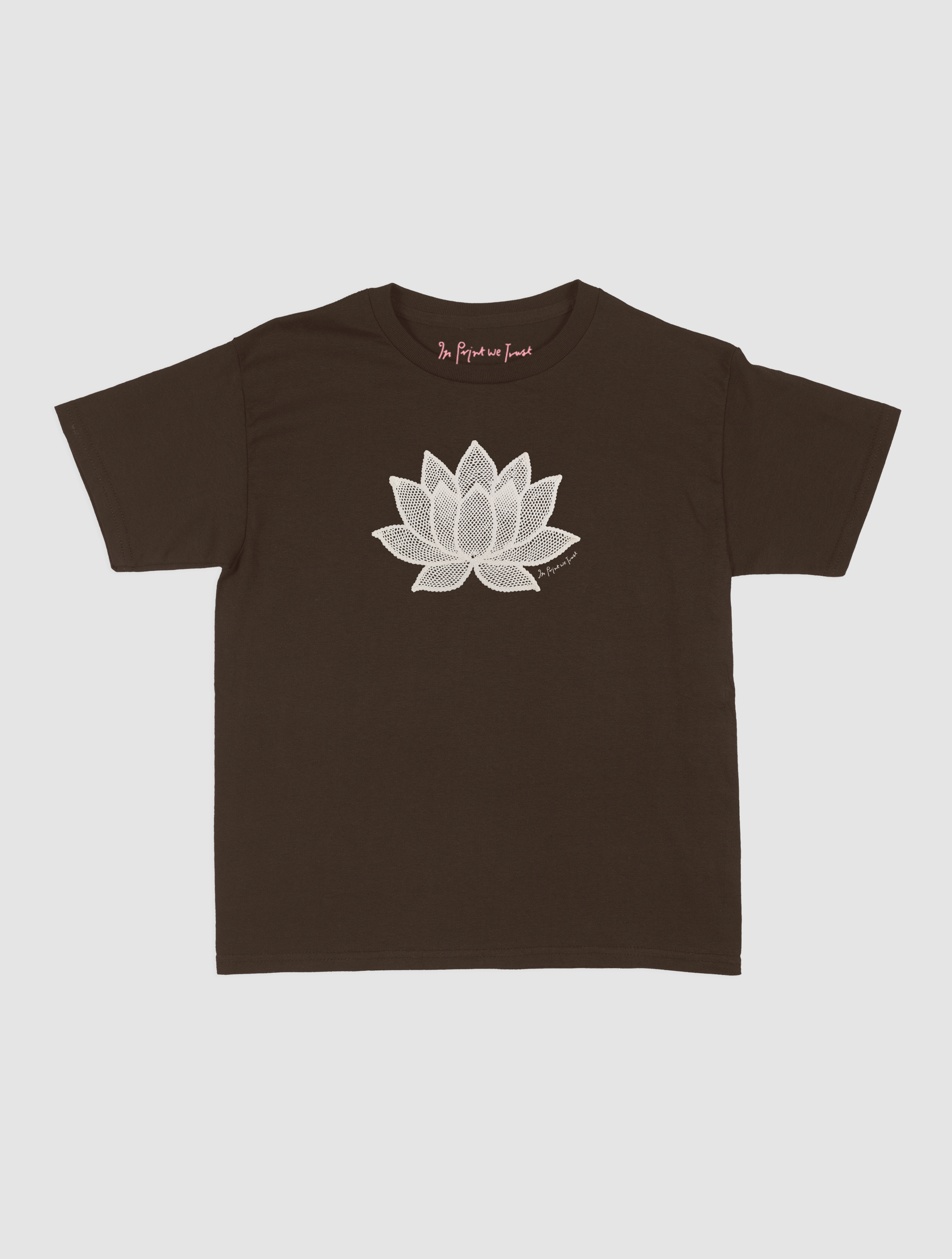 lotus crochet baby tee