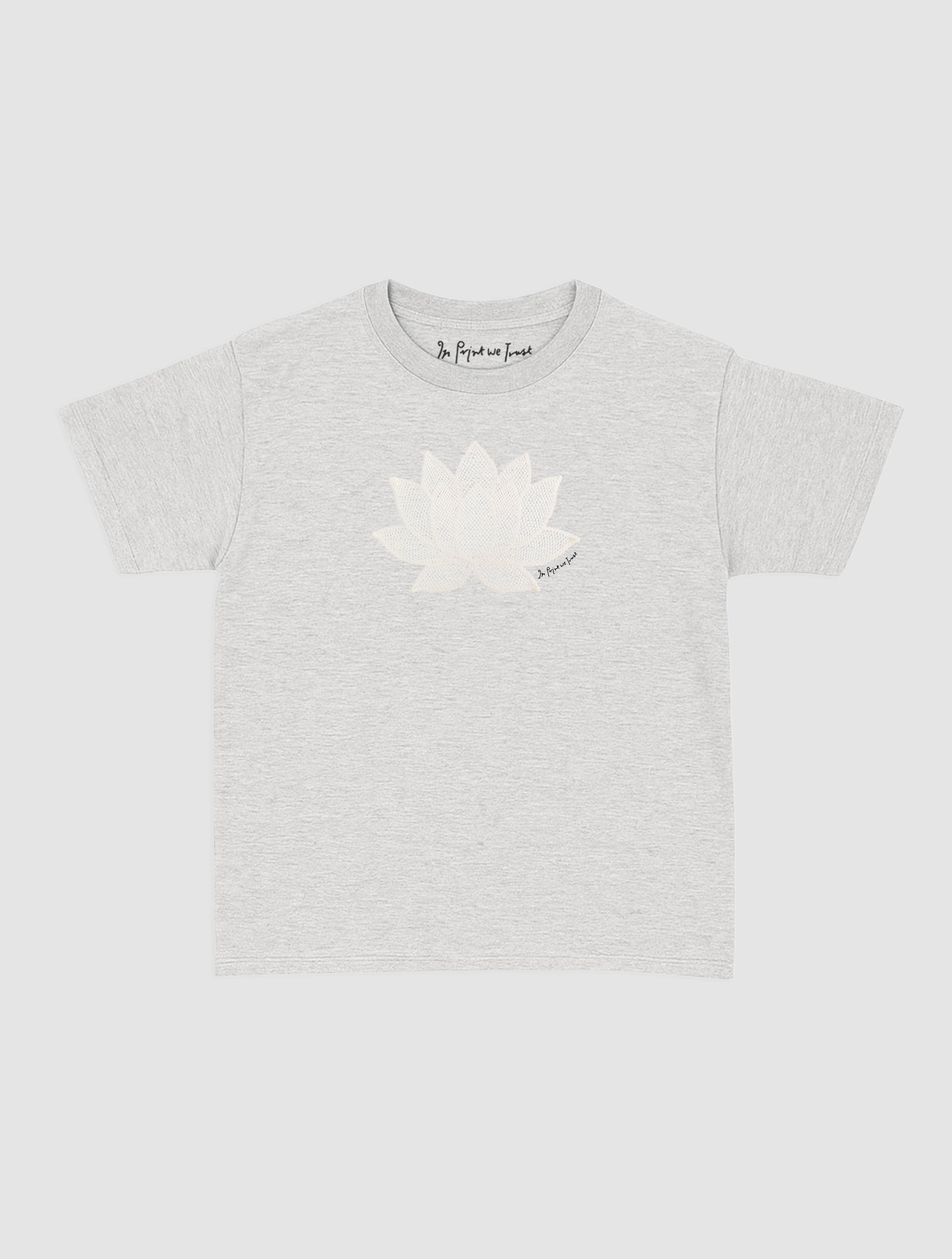 lotus crochet baby tee
