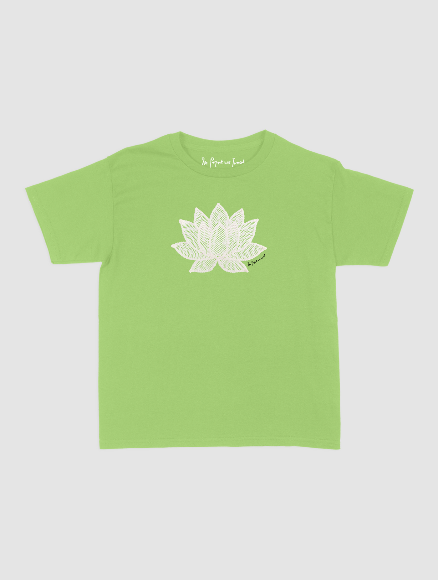 lotus crochet baby tee