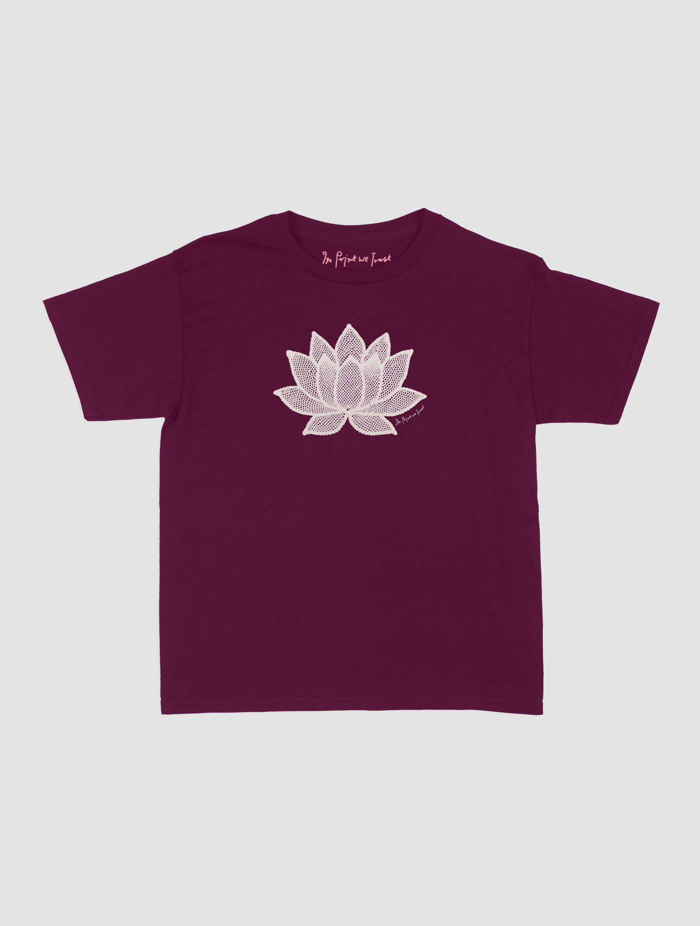 lotus crochet baby tee