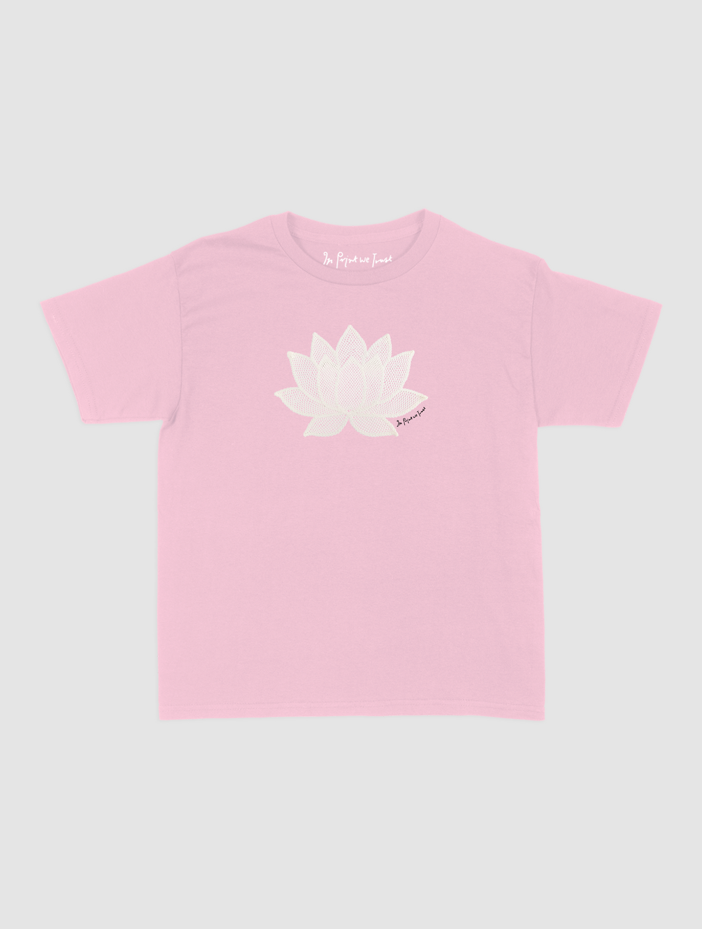 lotus crochet baby tee