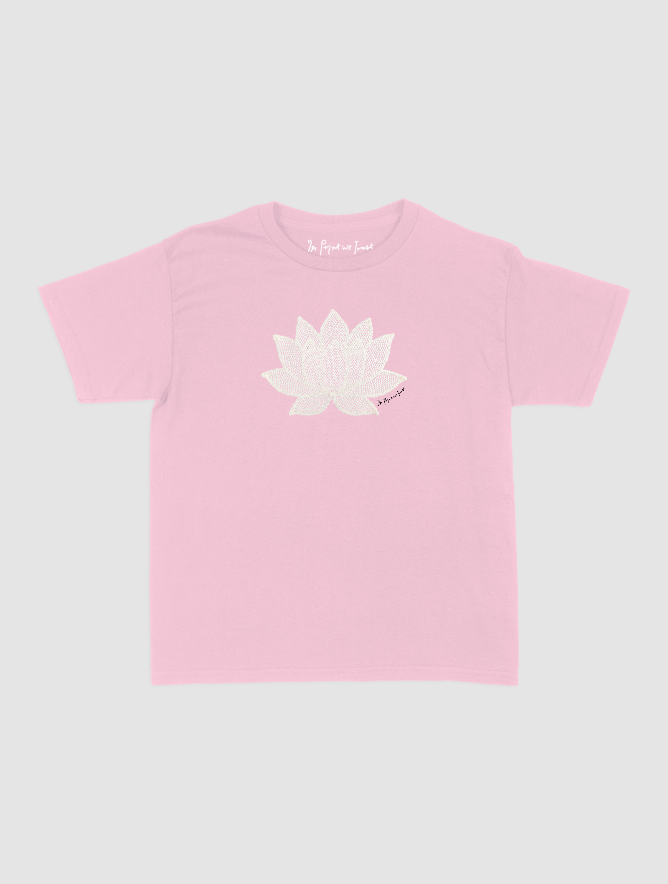 lotus crochet baby tee