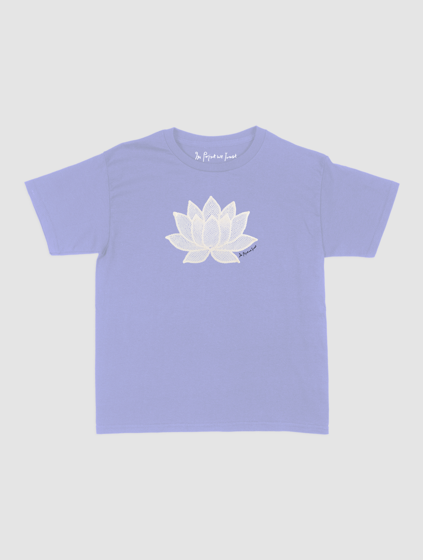 lotus crochet baby tee