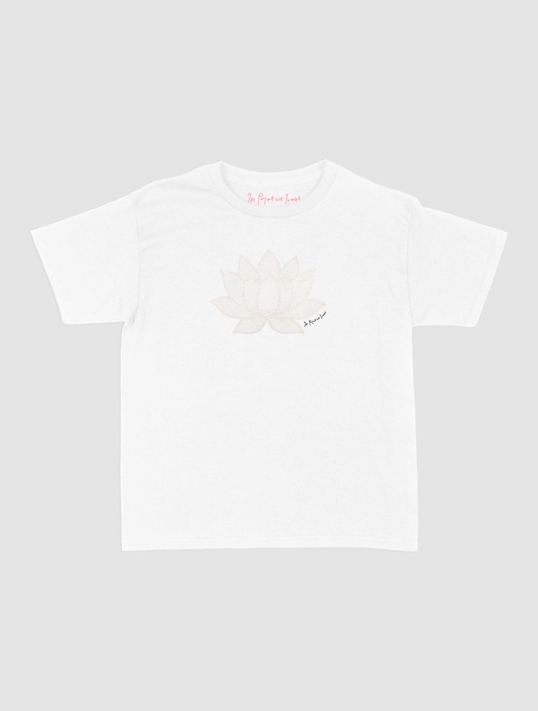 lotus crochet baby tee