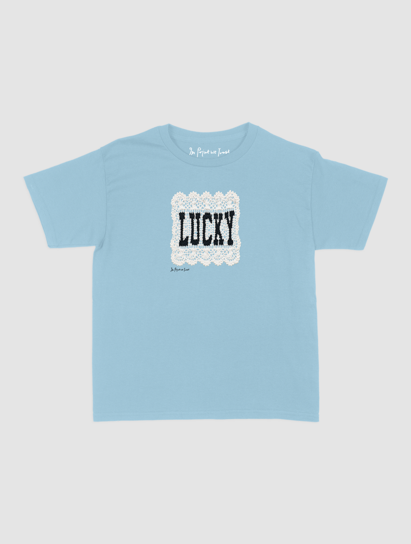 lucky crochet baby tee