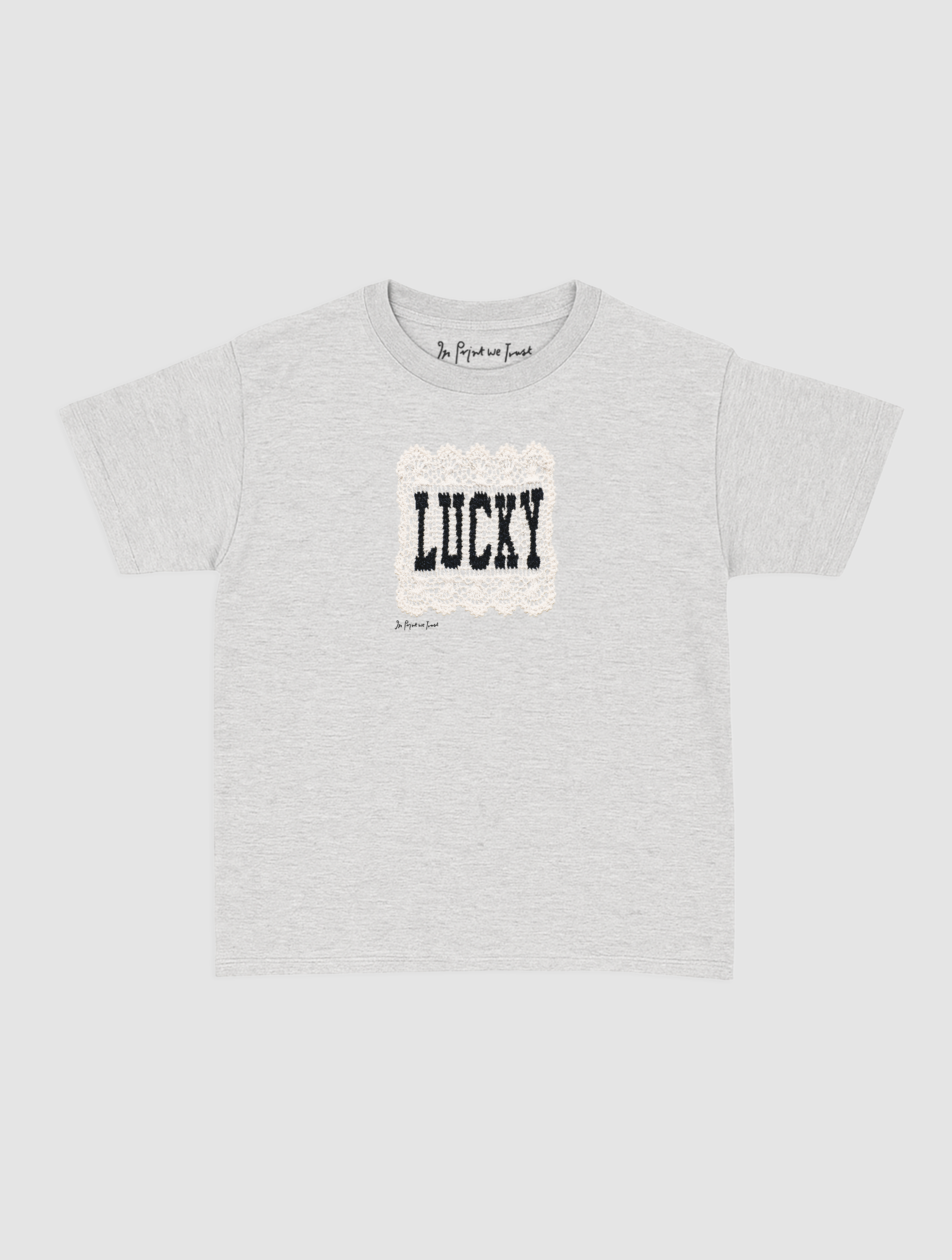 lucky crochet baby tee