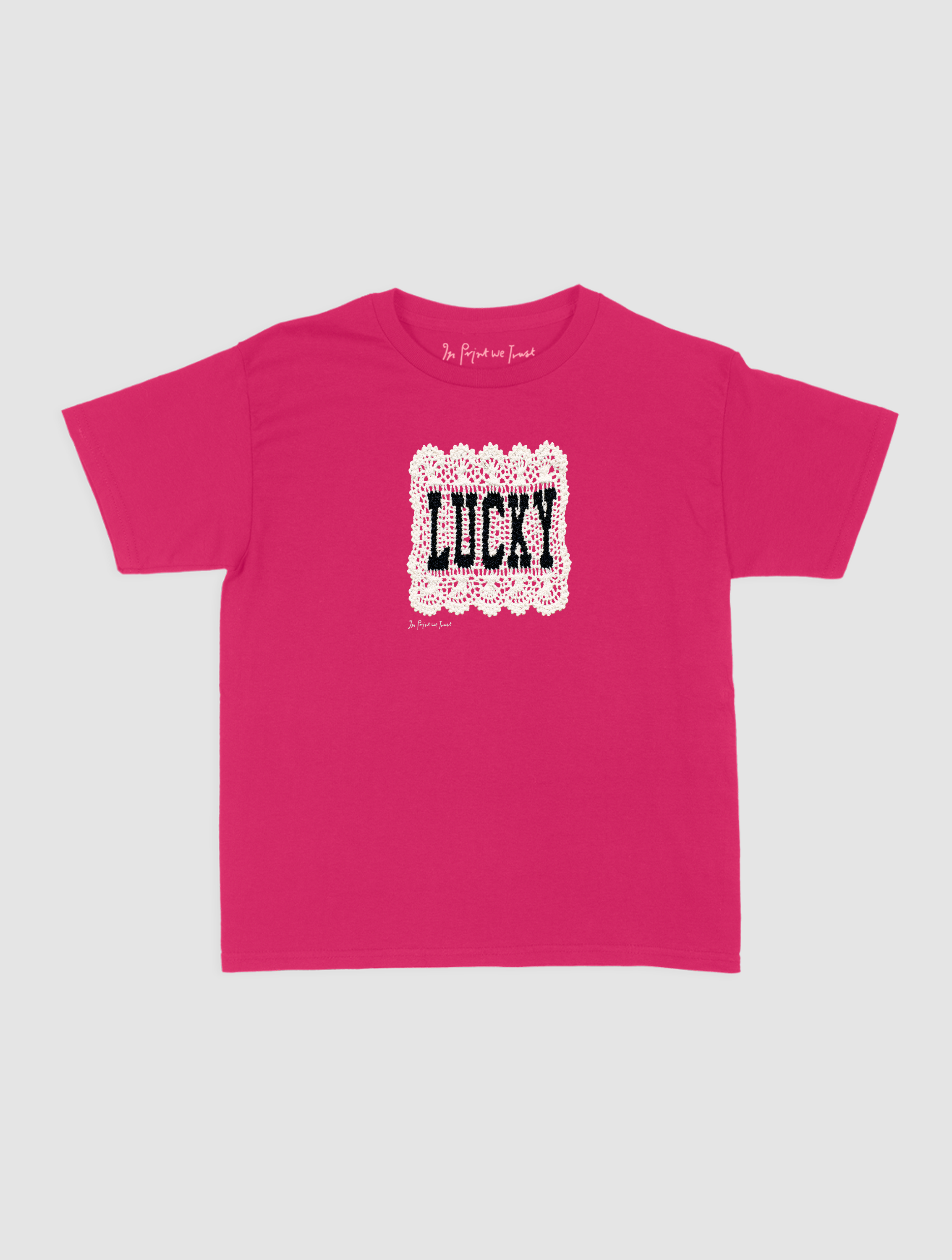 lucky crochet baby tee