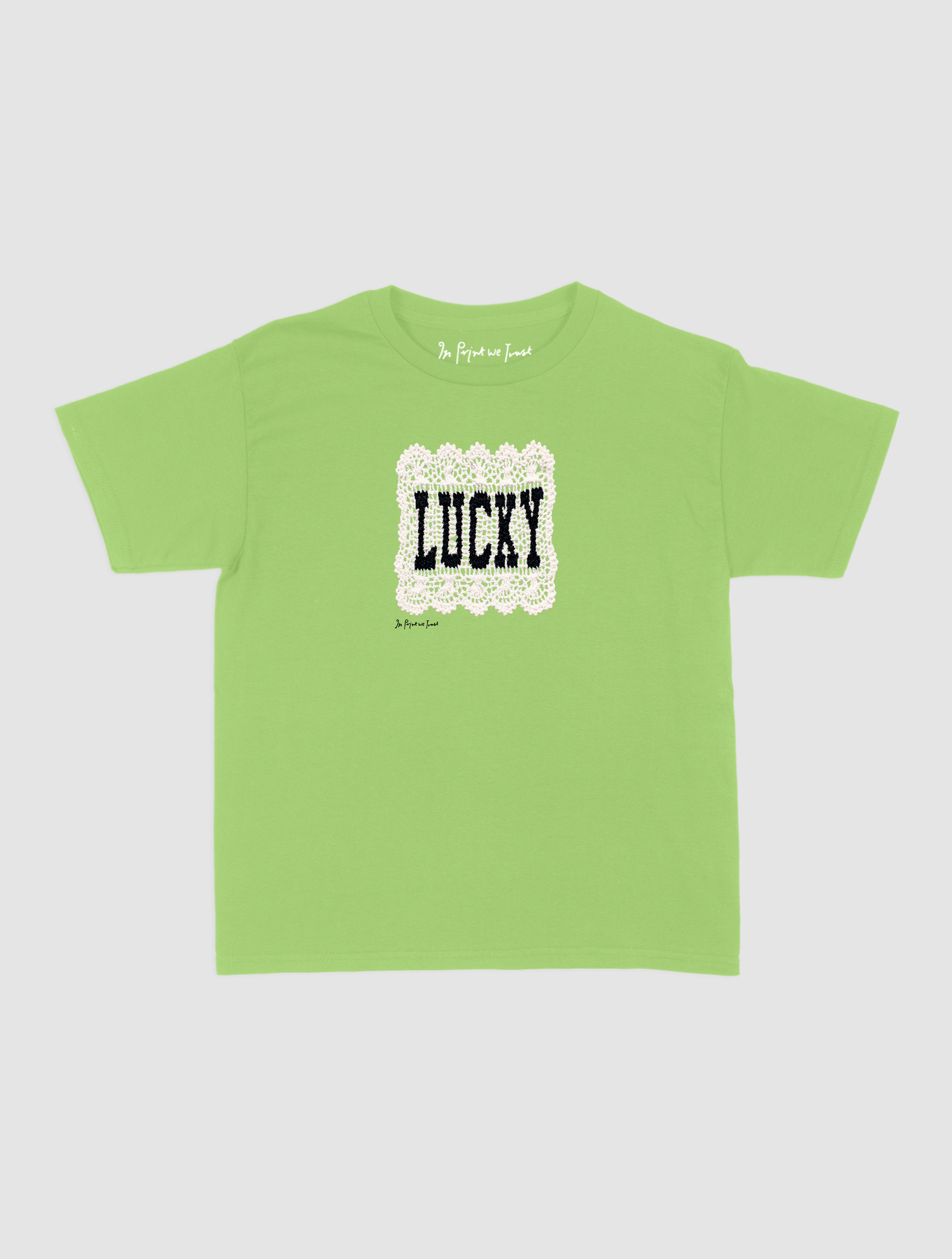 lucky crochet baby tee