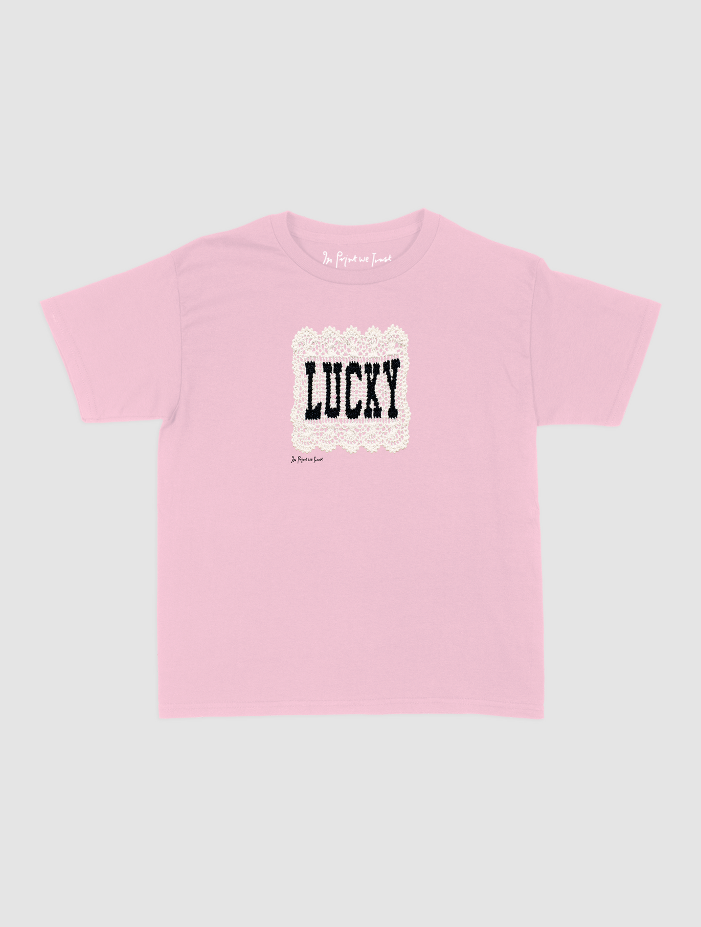 lucky crochet baby tee