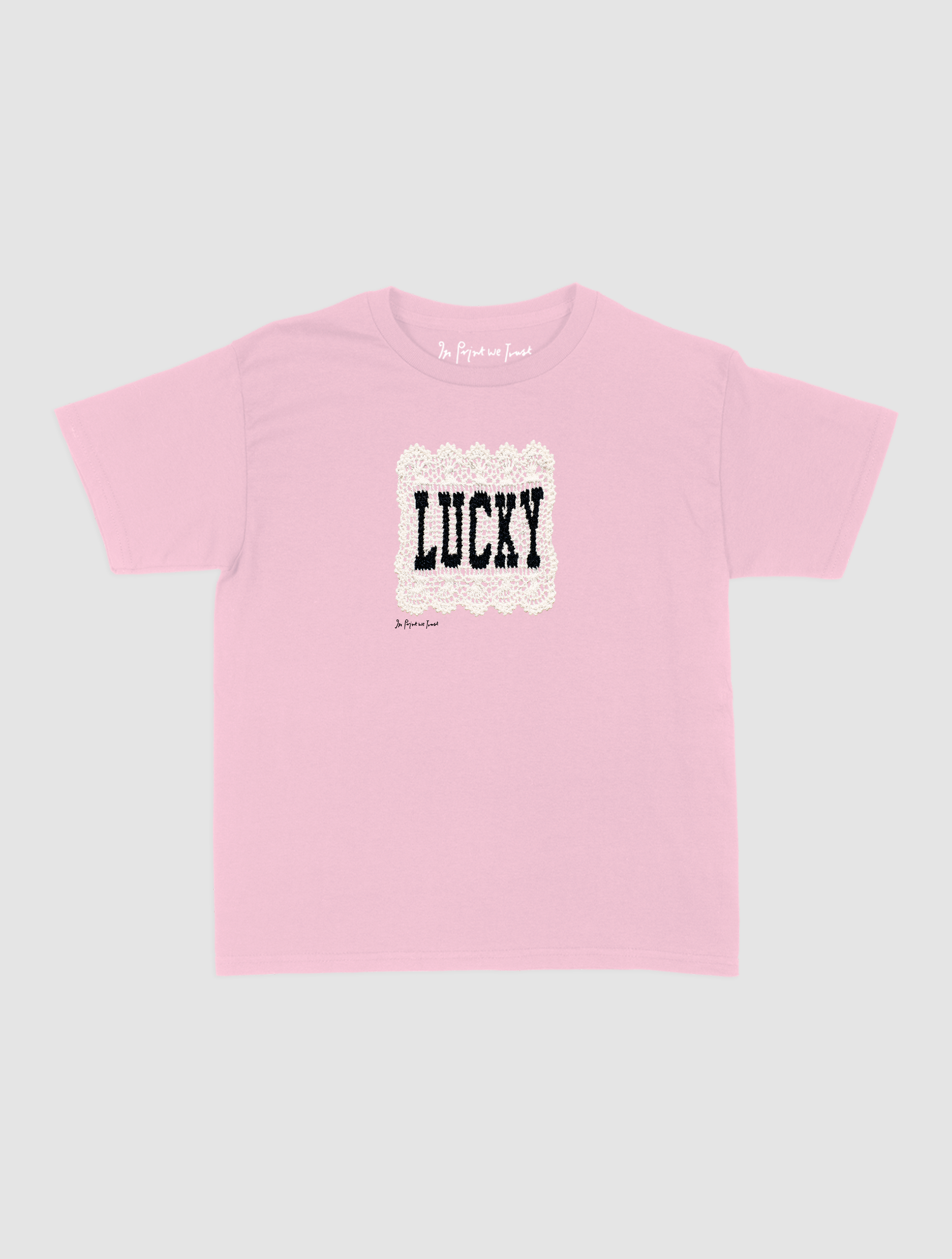 lucky crochet baby tee