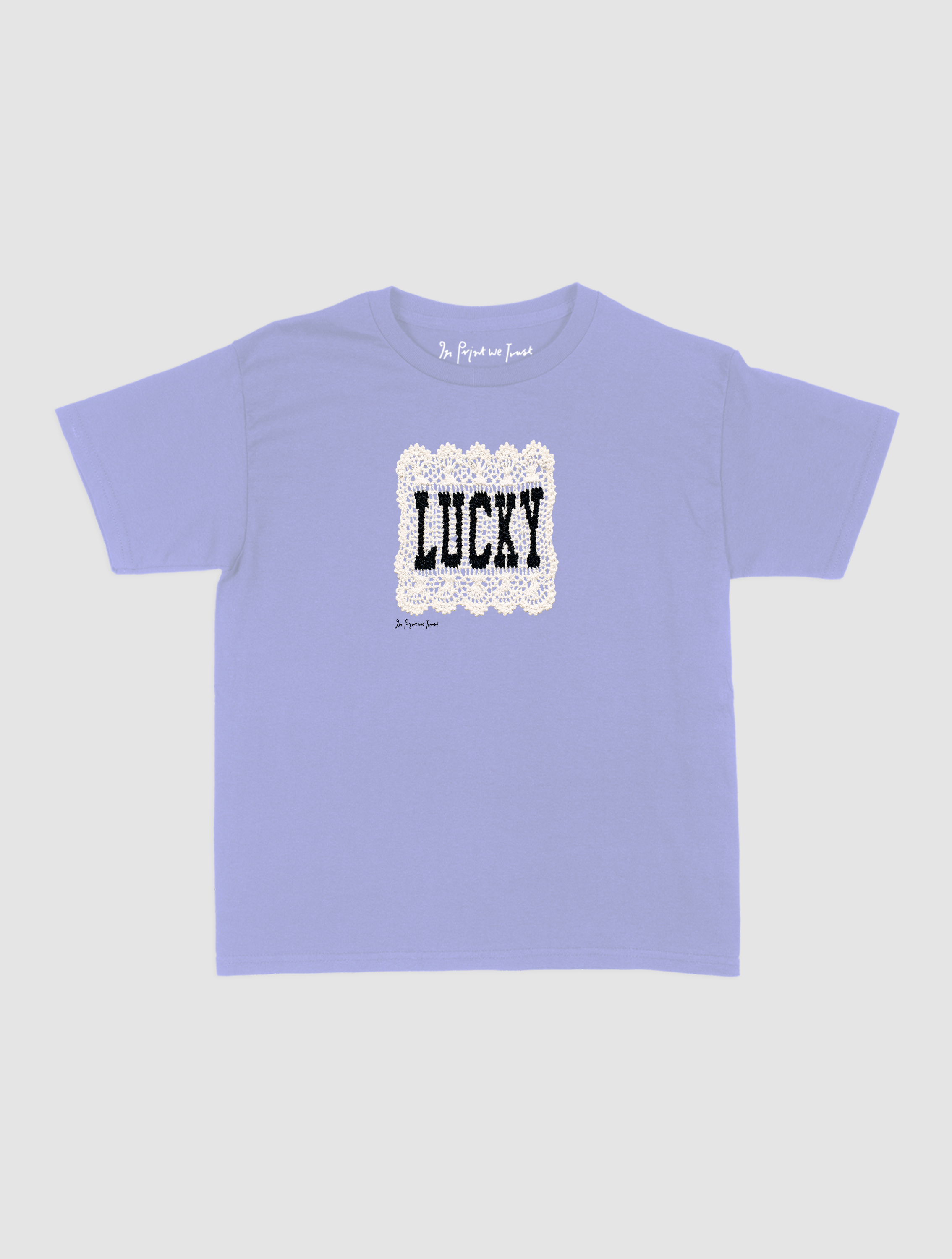 lucky crochet baby tee