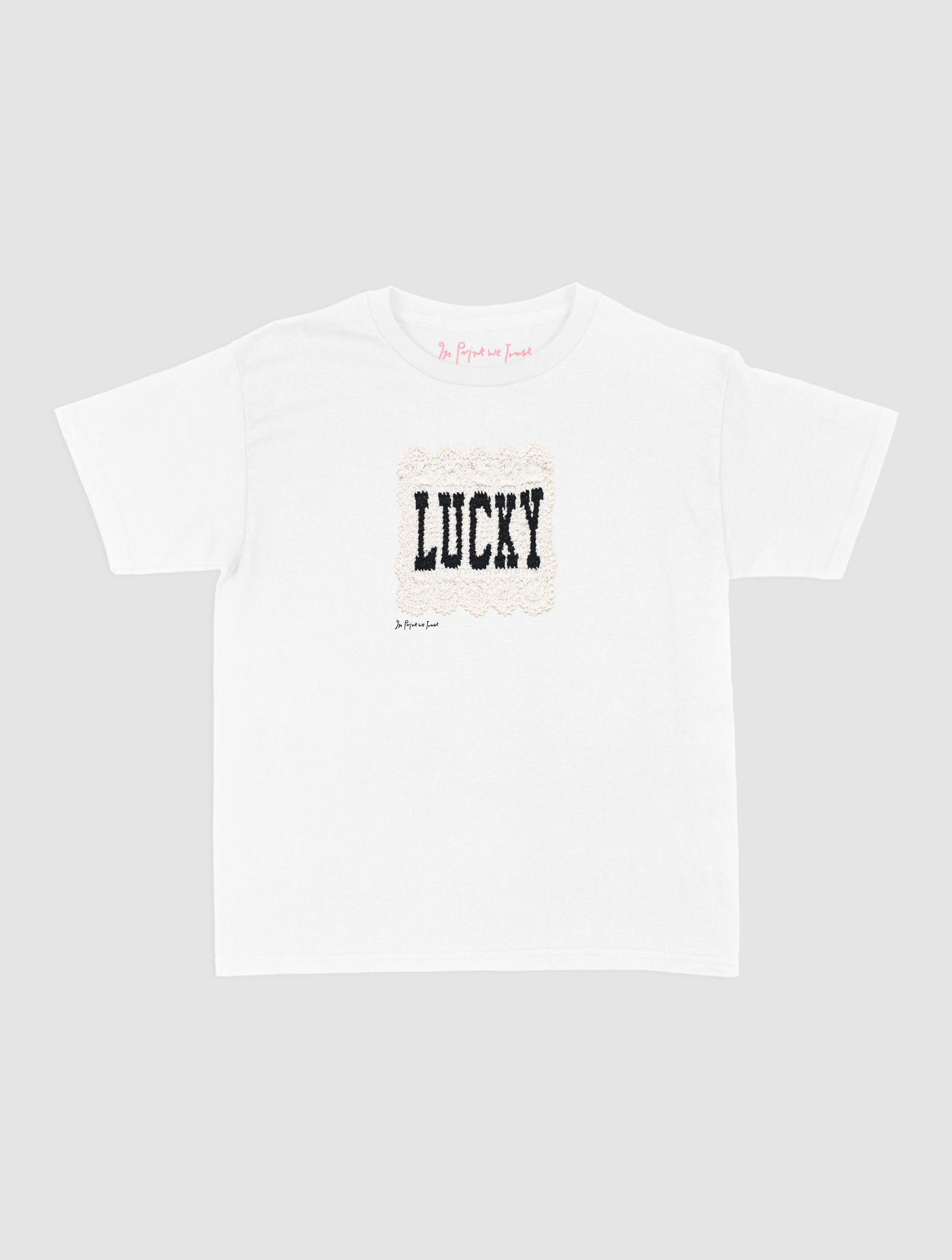 lucky crochet baby tee