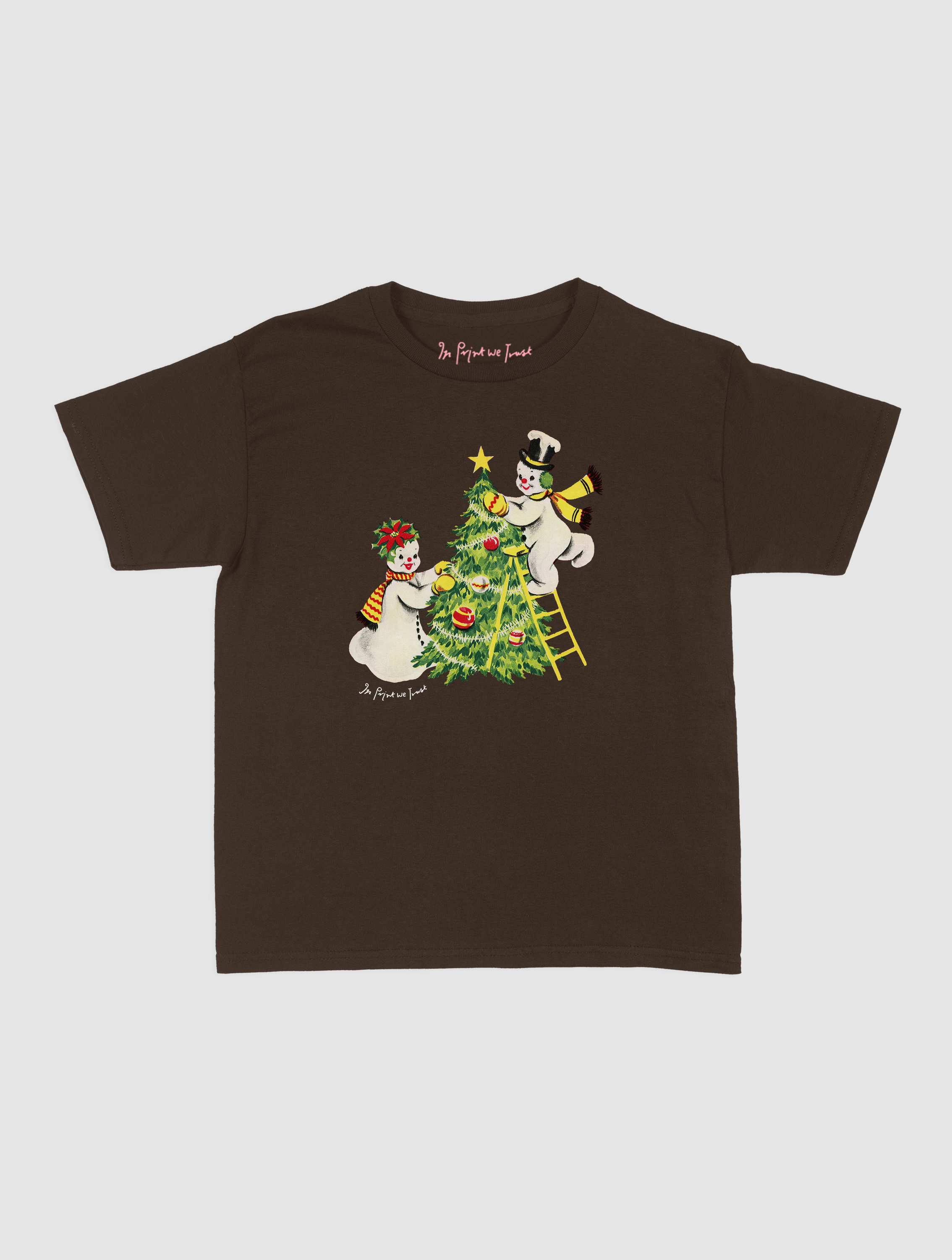 snowmen baby tee