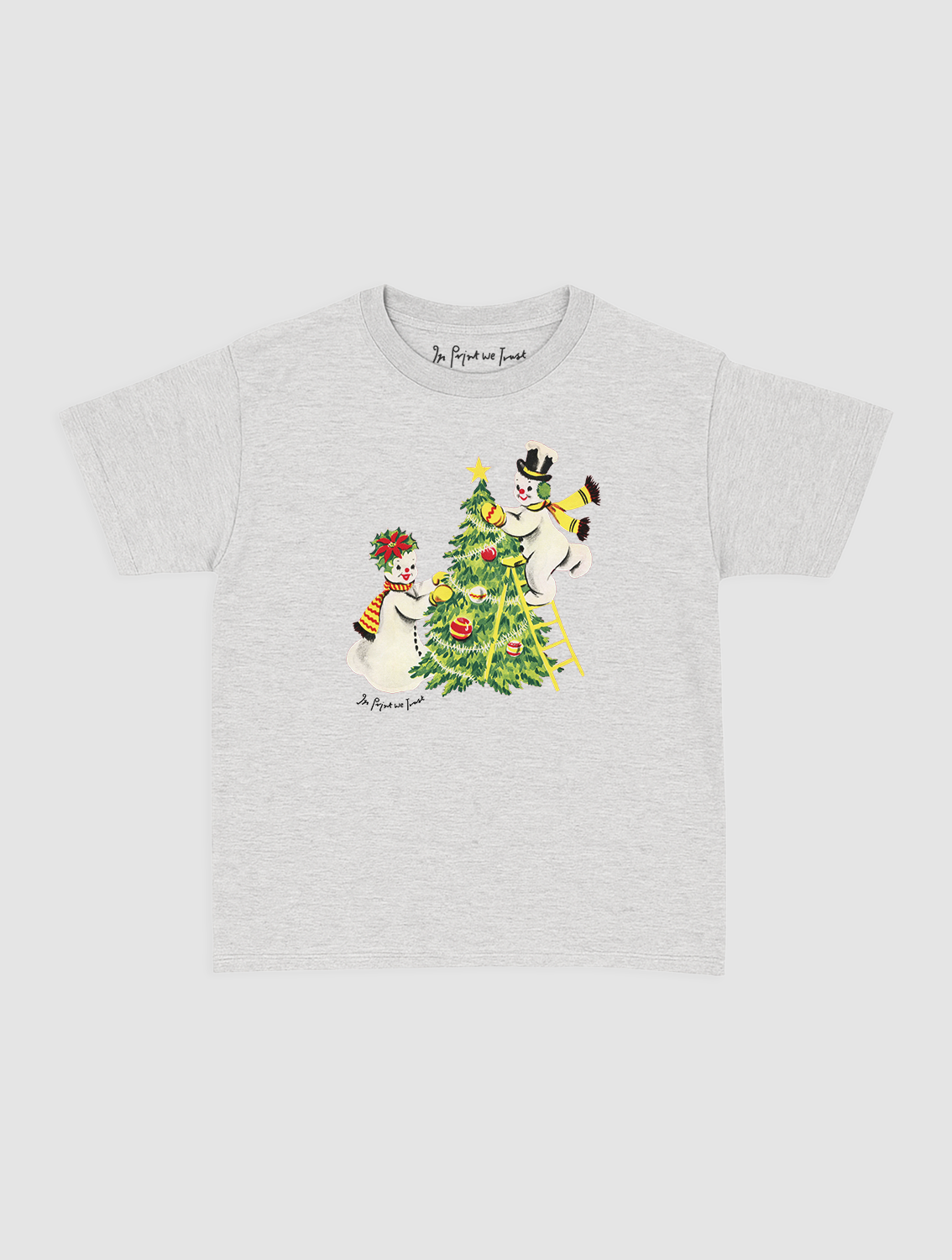 snowmen baby tee