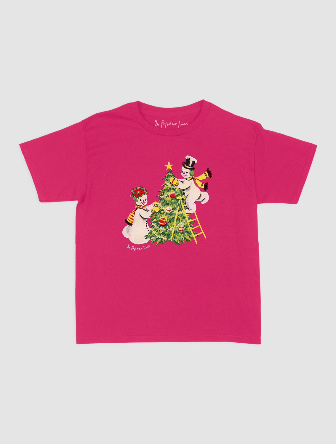 snowmen baby tee