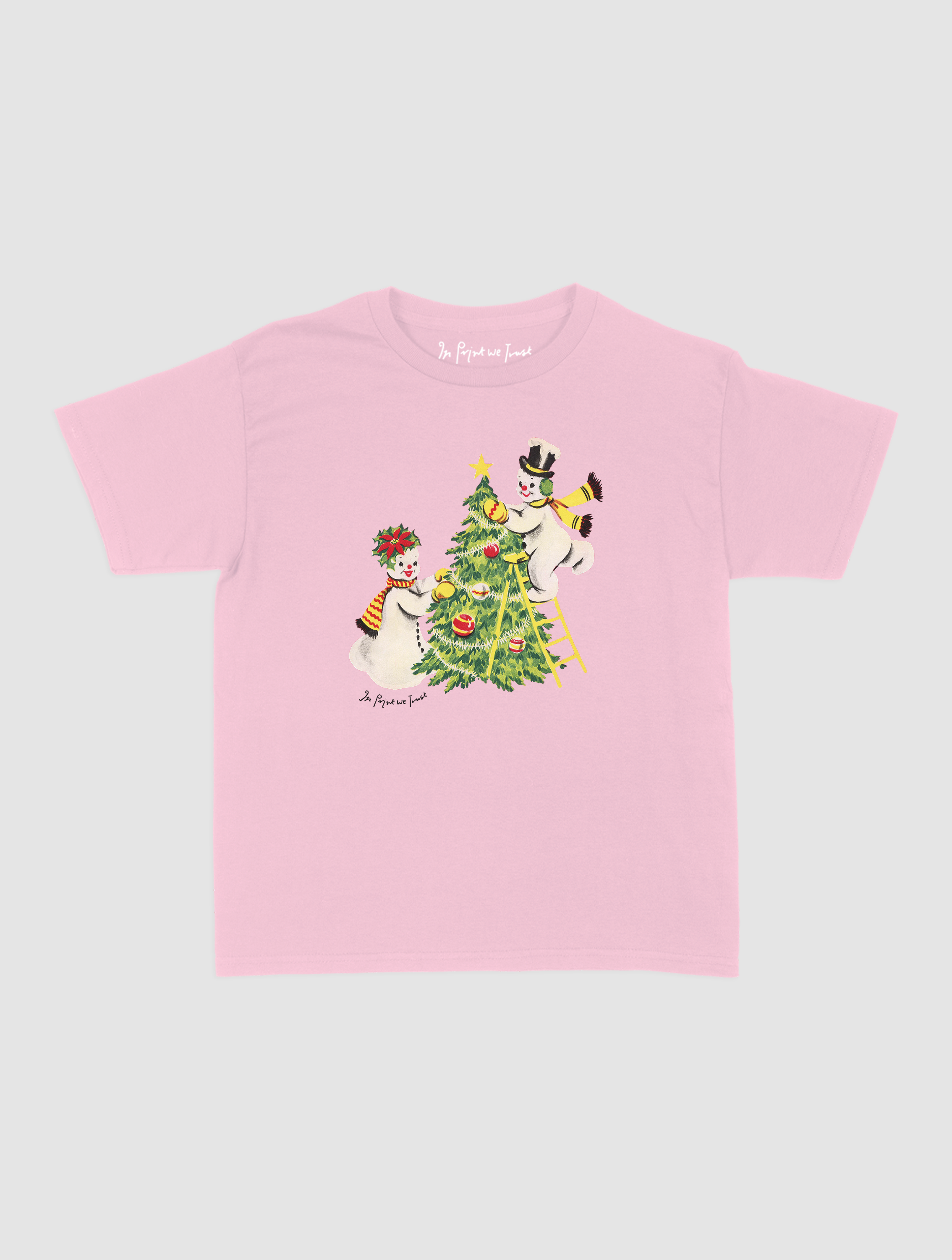 snowmen baby tee