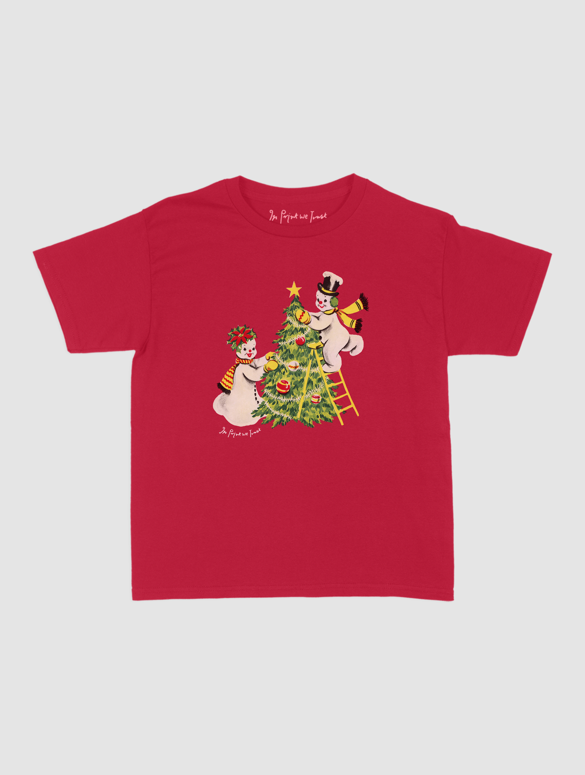 snowmen baby tee