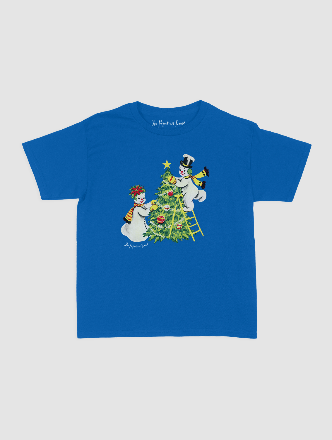 snowmen baby tee