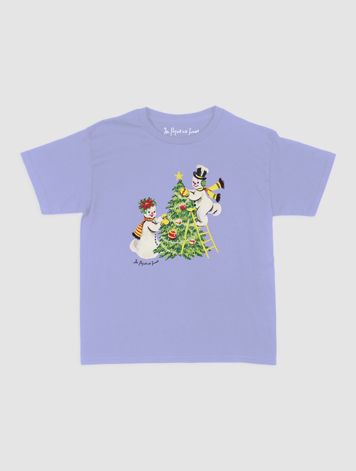 snowmen baby tee