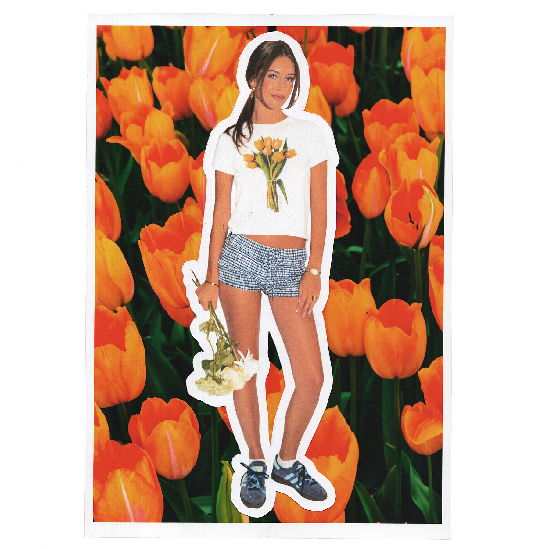 tulips baby tee