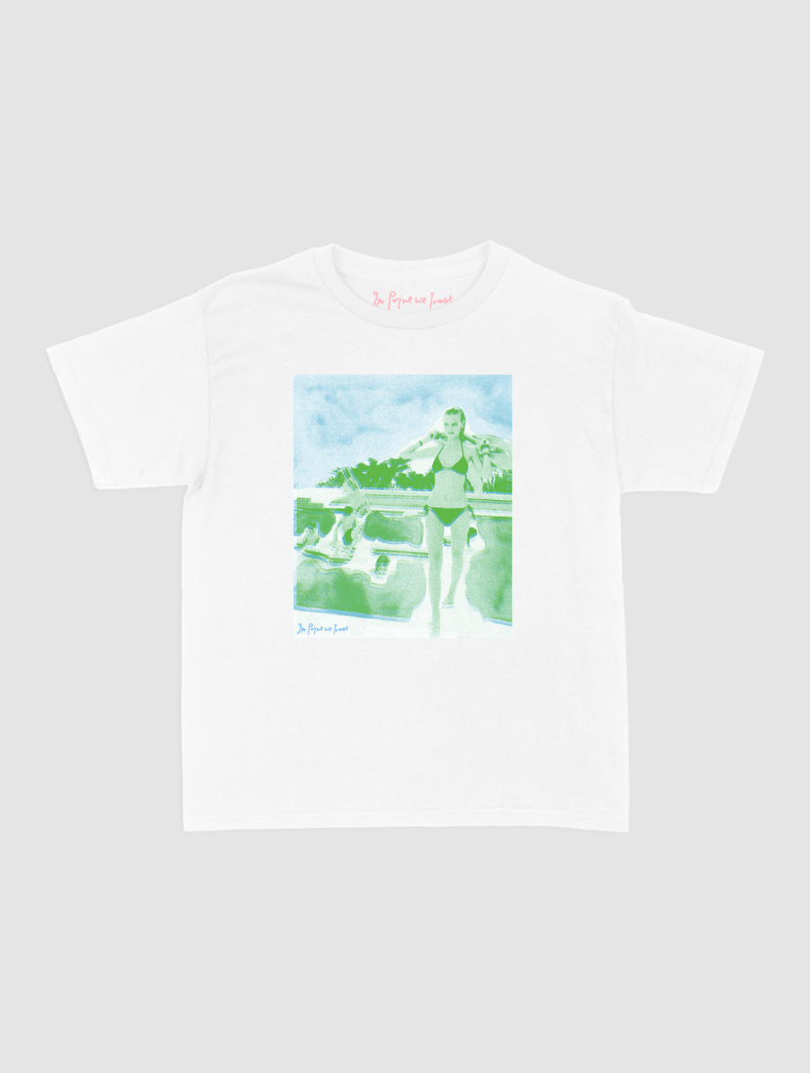 a dip in the pool baby tee - In Print We Trust