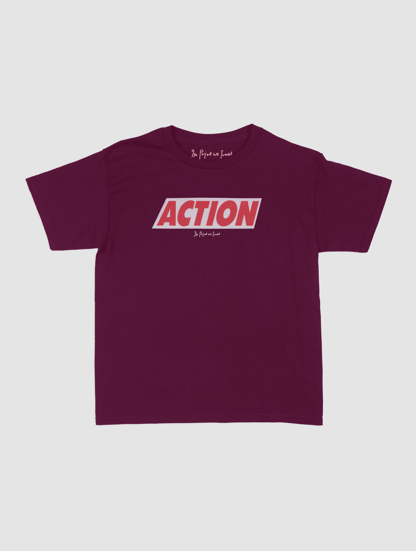 ACTION baby tee - In Print We Trust