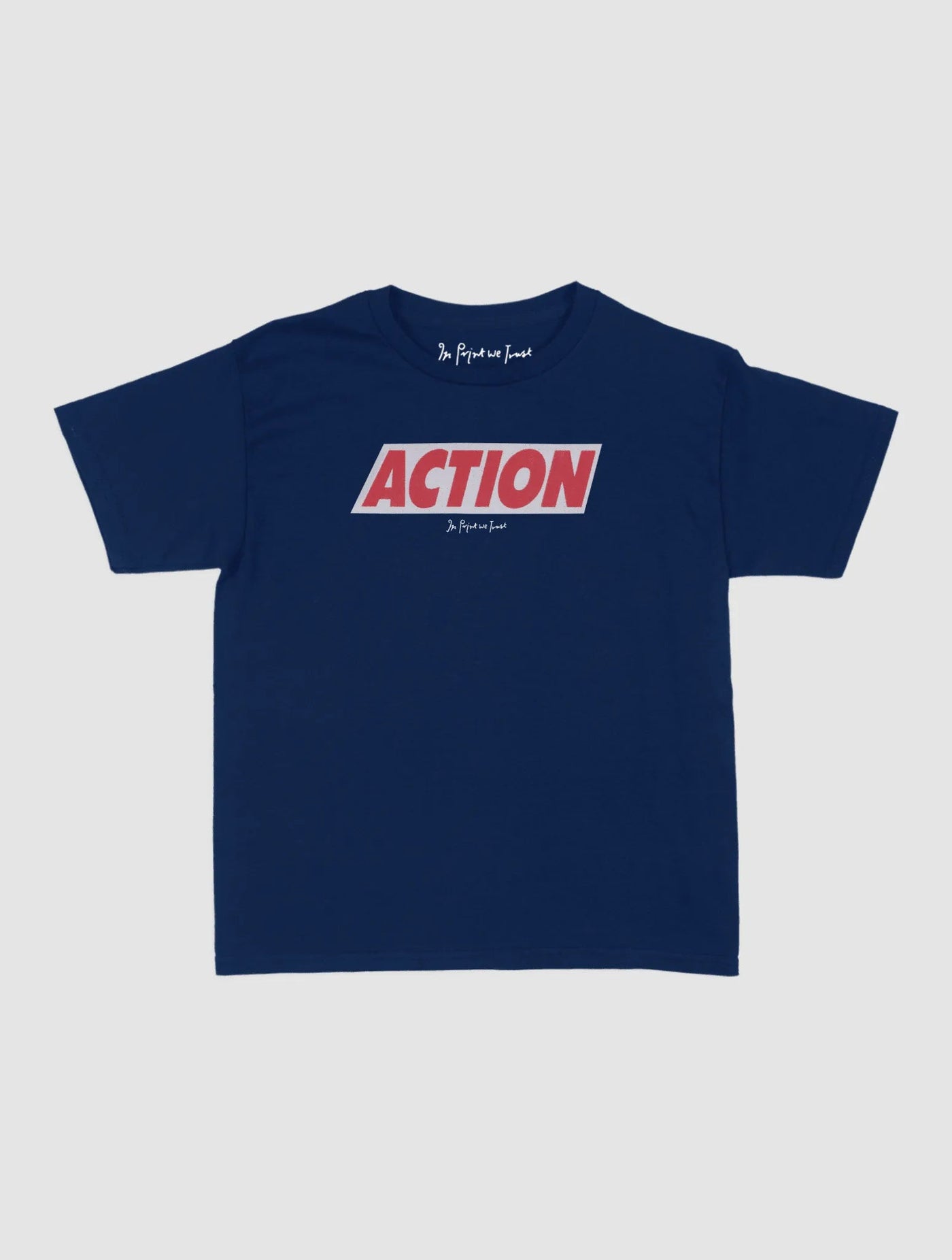 ACTION baby tee - In Print We Trust
