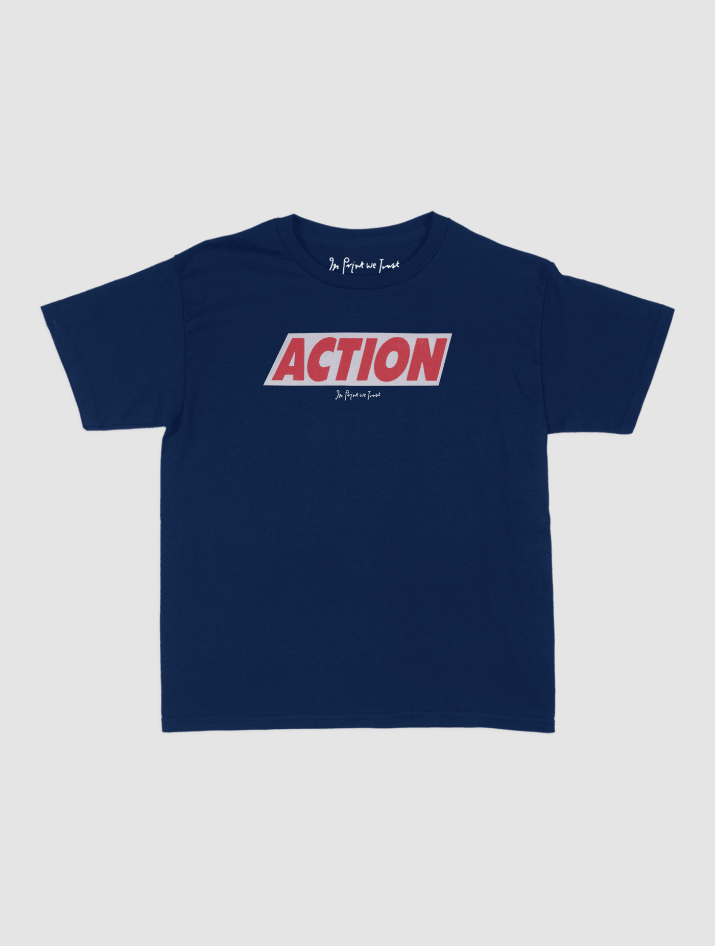 ACTION baby tee - In Print We Trust
