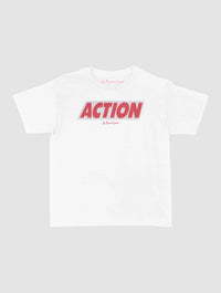 ACTION baby tee - In Print We Trust