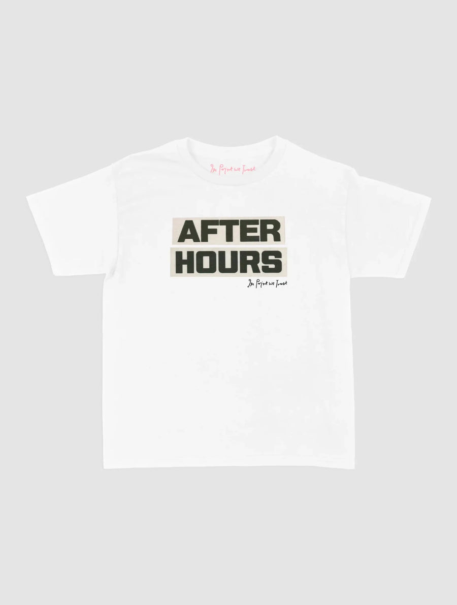 after hours baby tee - In Print We Trust