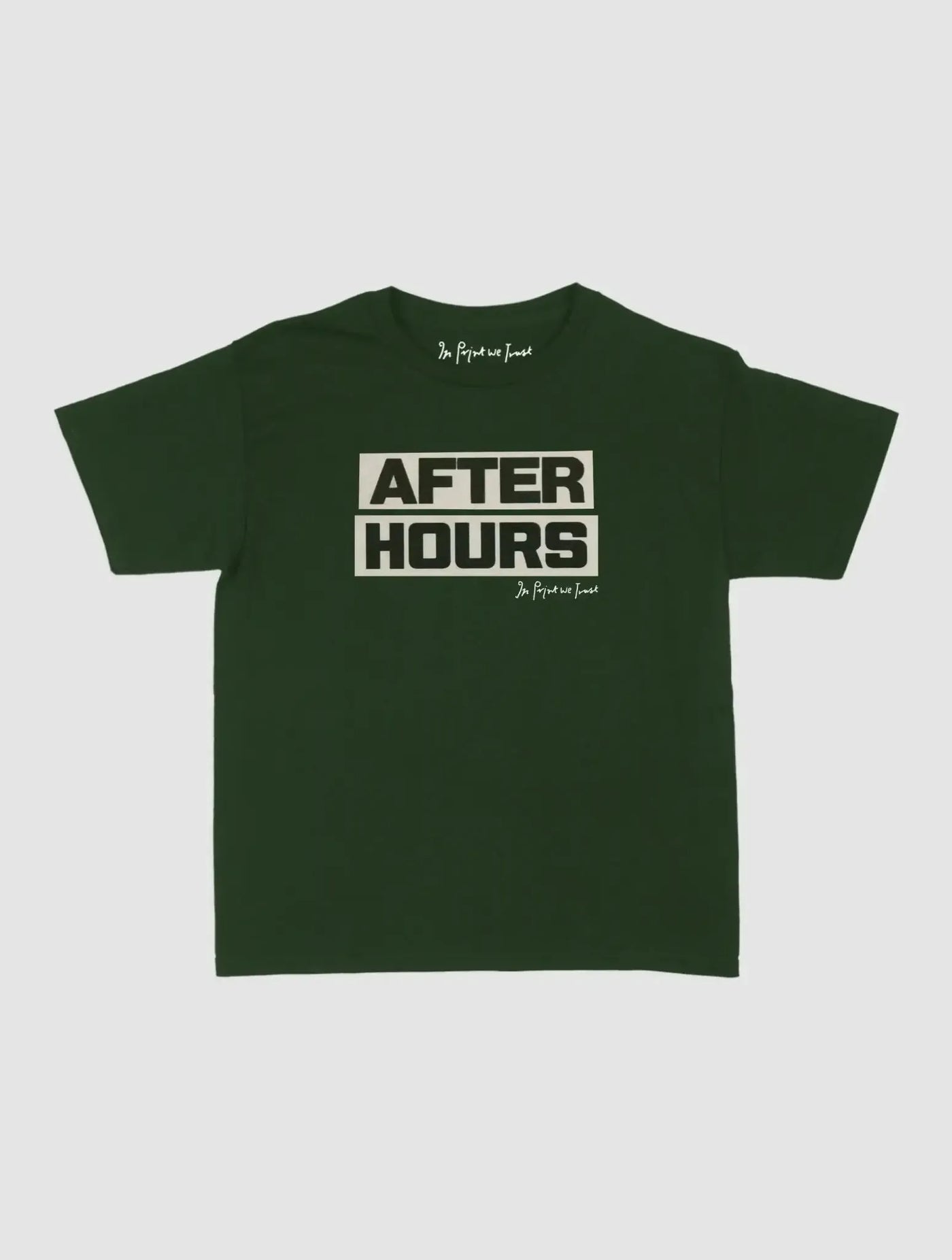 after hours baby tee - In Print We Trust