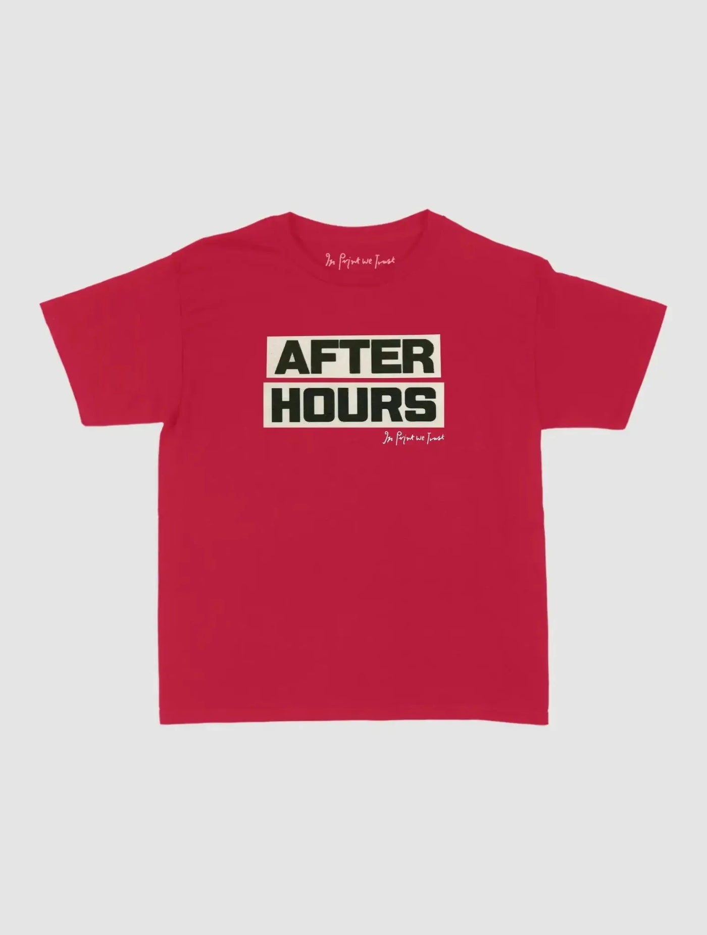 after hours baby tee - In Print We Trust