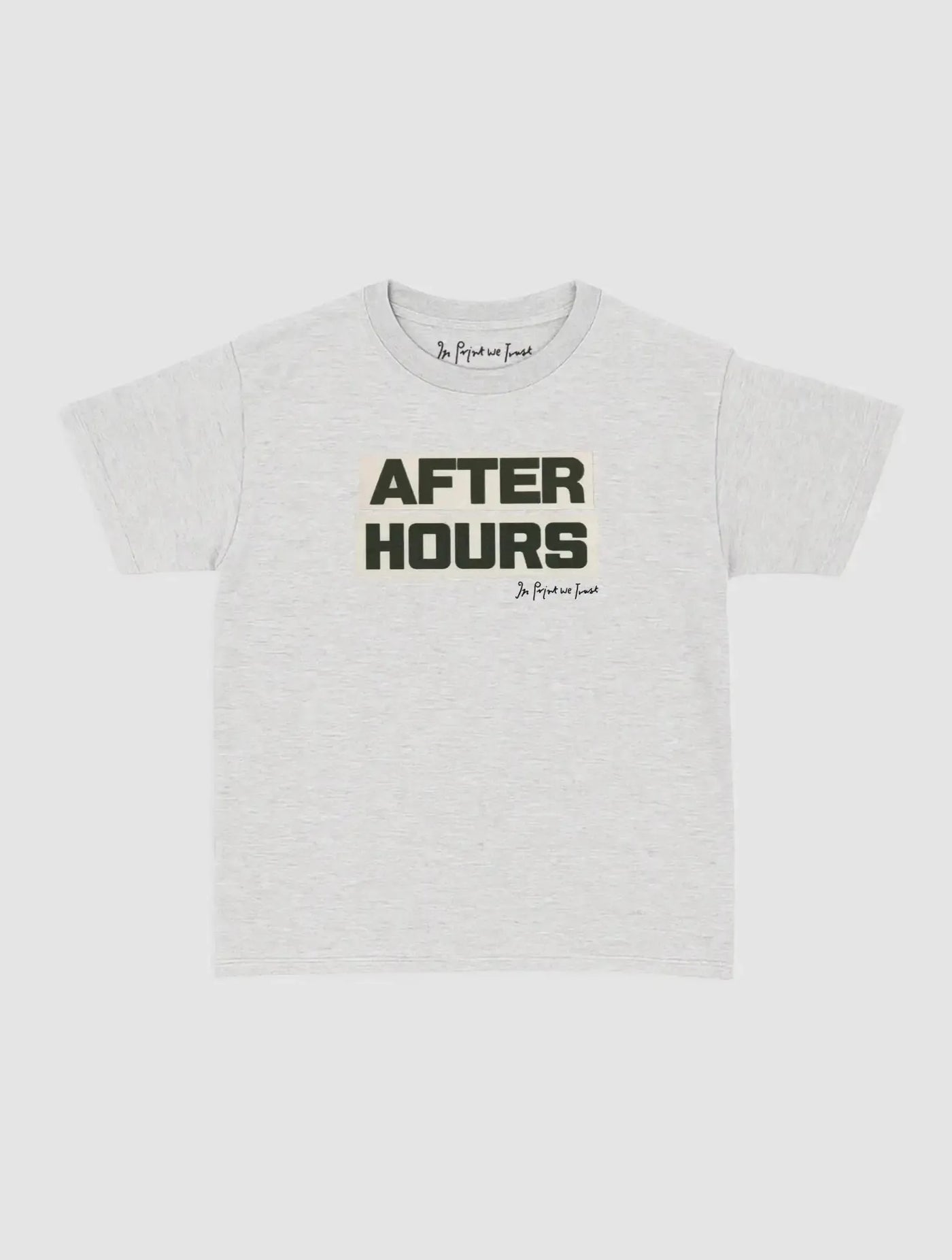 after hours baby tee - In Print We Trust