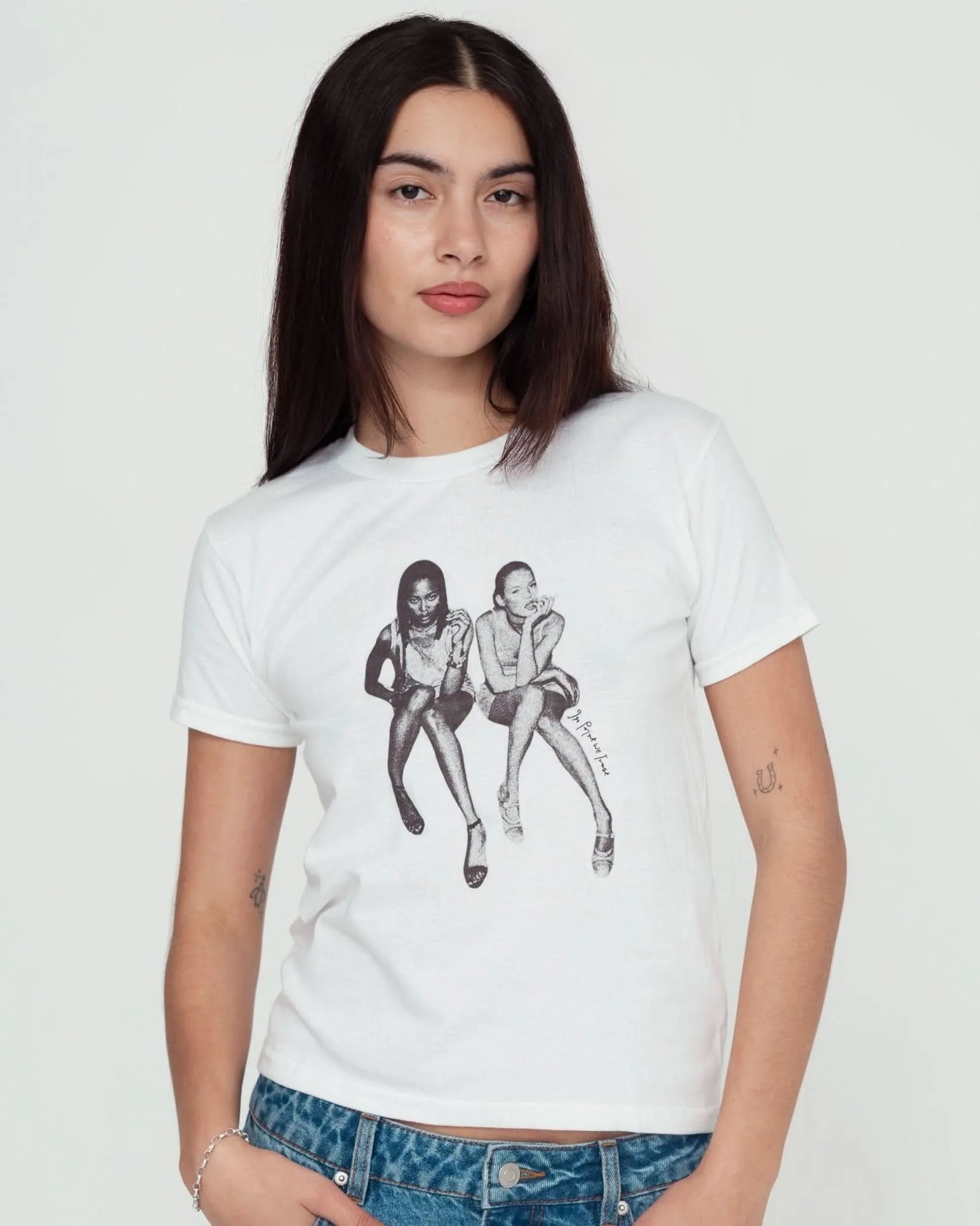 after party baby tee - In Print We Trust