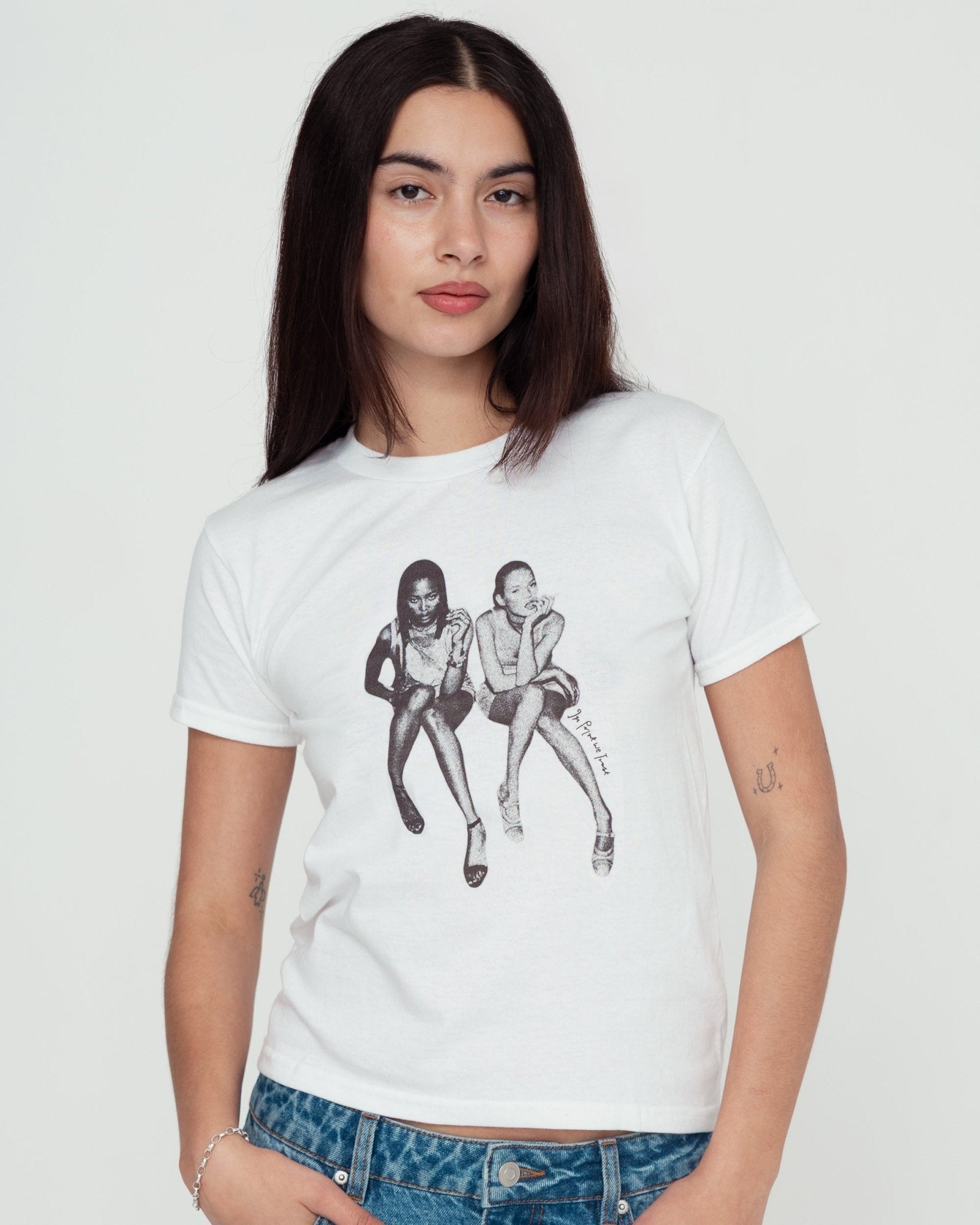 after party baby tee - In Print We Trust