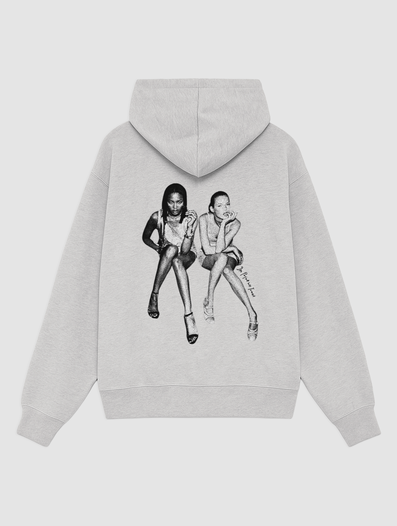after party grey hoodie - In Print We Trust