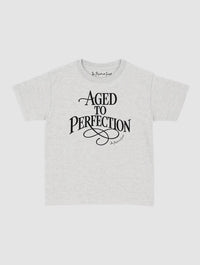 aged to perfection baby tee - In Print We Trust