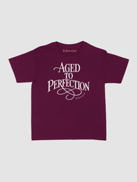 aged to perfection baby tee - In Print We Trust