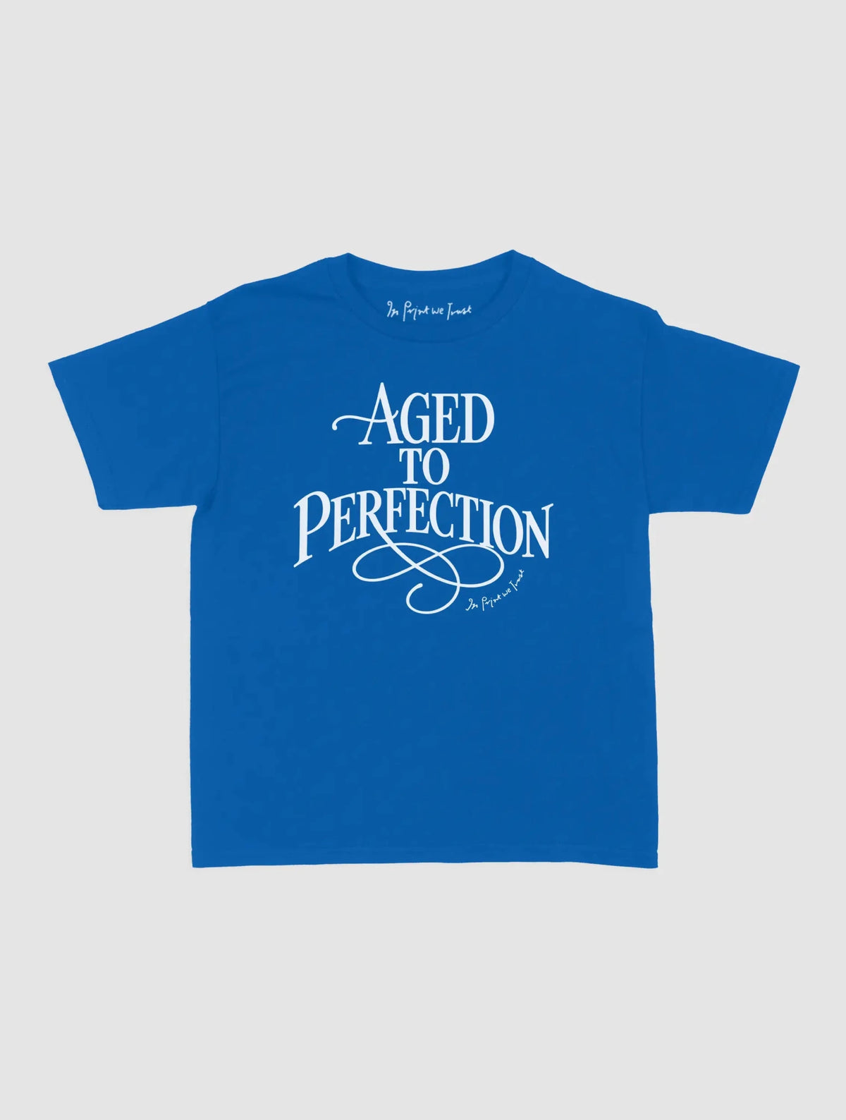 aged to perfection baby tee - In Print We Trust